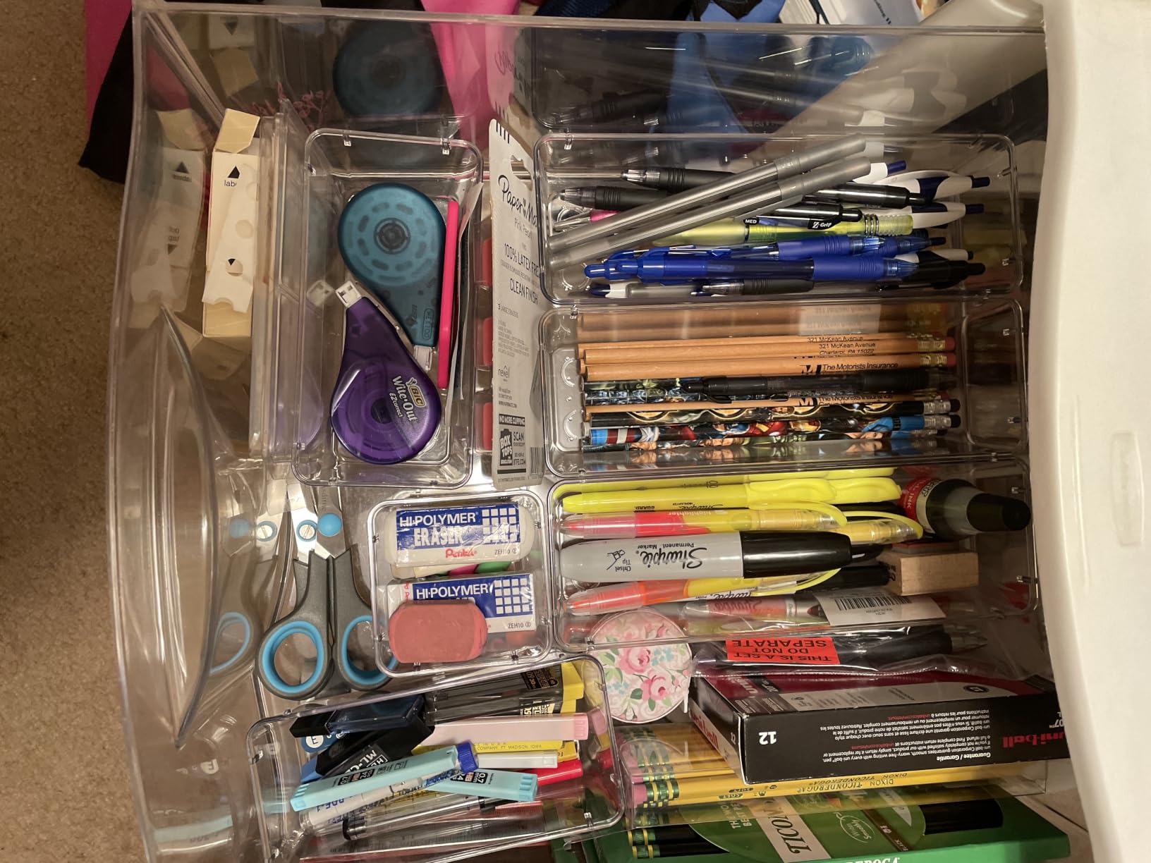 SMARTAKE 13-Piece Drawer Organizers with Non-Slip Silicone Pads, 5-Size customer photo 2