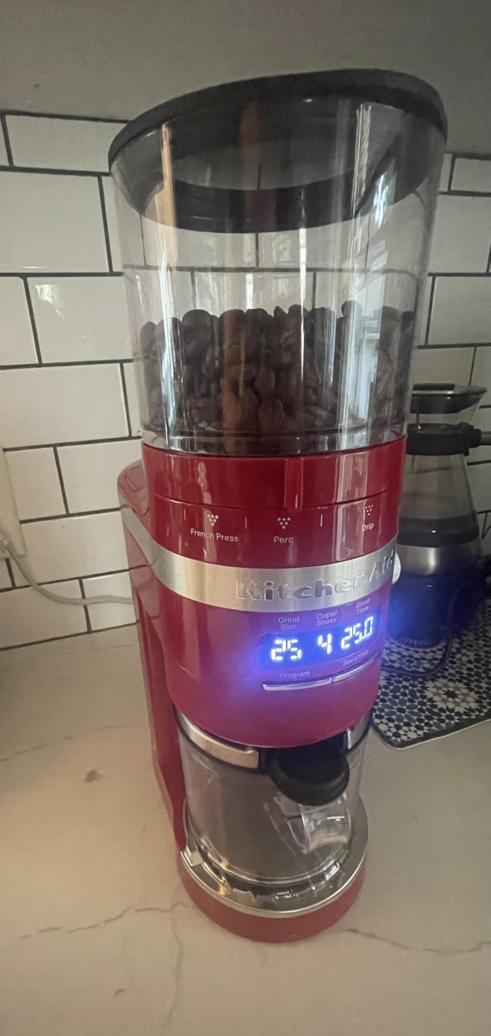 KitchenAid Burr Coffee Grinder, KCG8433, Matte Black customer photo 2