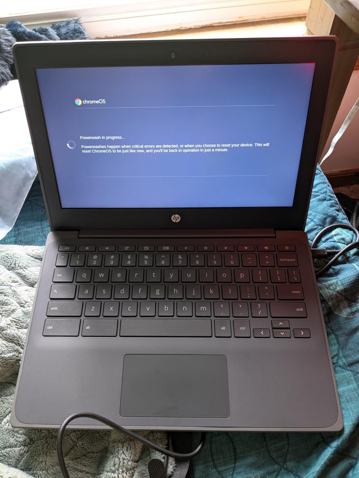 HP Chromebook 11A G8 Education Edition AMD A4-9120C 4GB DDR4-1866 SDRAM, 32GB eMMC 11.6-inch WLED HD Webcam Chrome OS (Renewed) customer photo 1