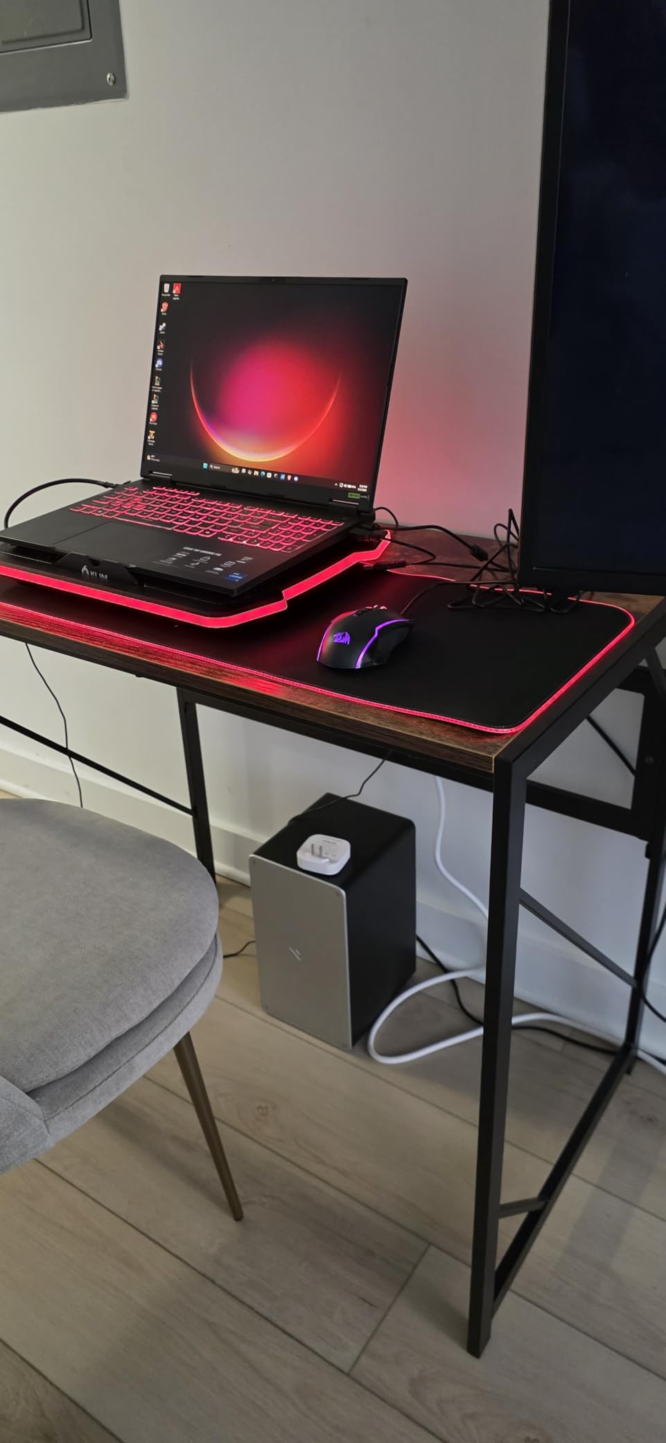 Elephance Folding Desk Writing Computer Desk for Home Office No-Assembly customer photo 2