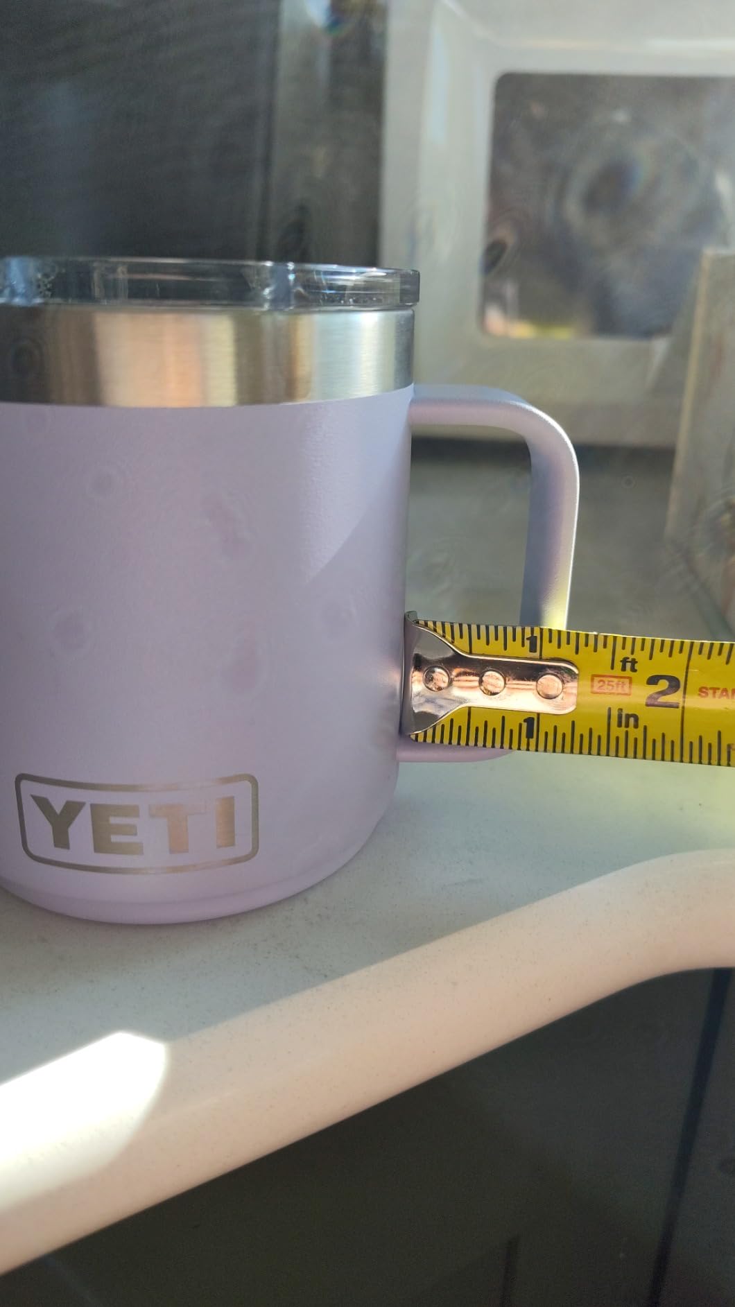 YETI Rambler 10 oz Stackable Mug, Vacuum Insulated, Stainless Steel with MagSlider Lid, Seafoam customer photo 1