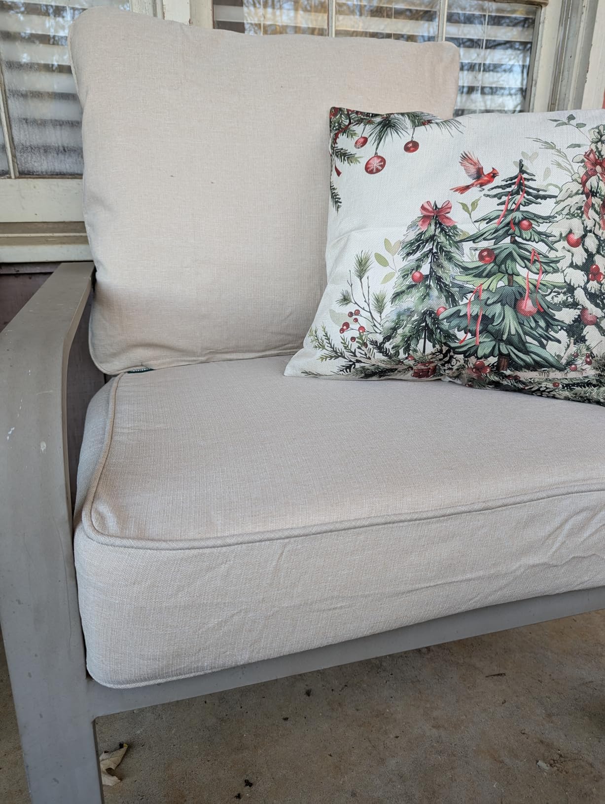 Honeycomb Outdoor Heritage Deep Seat Cushion for Patio Furniture, 24 x 23 customer photo 1