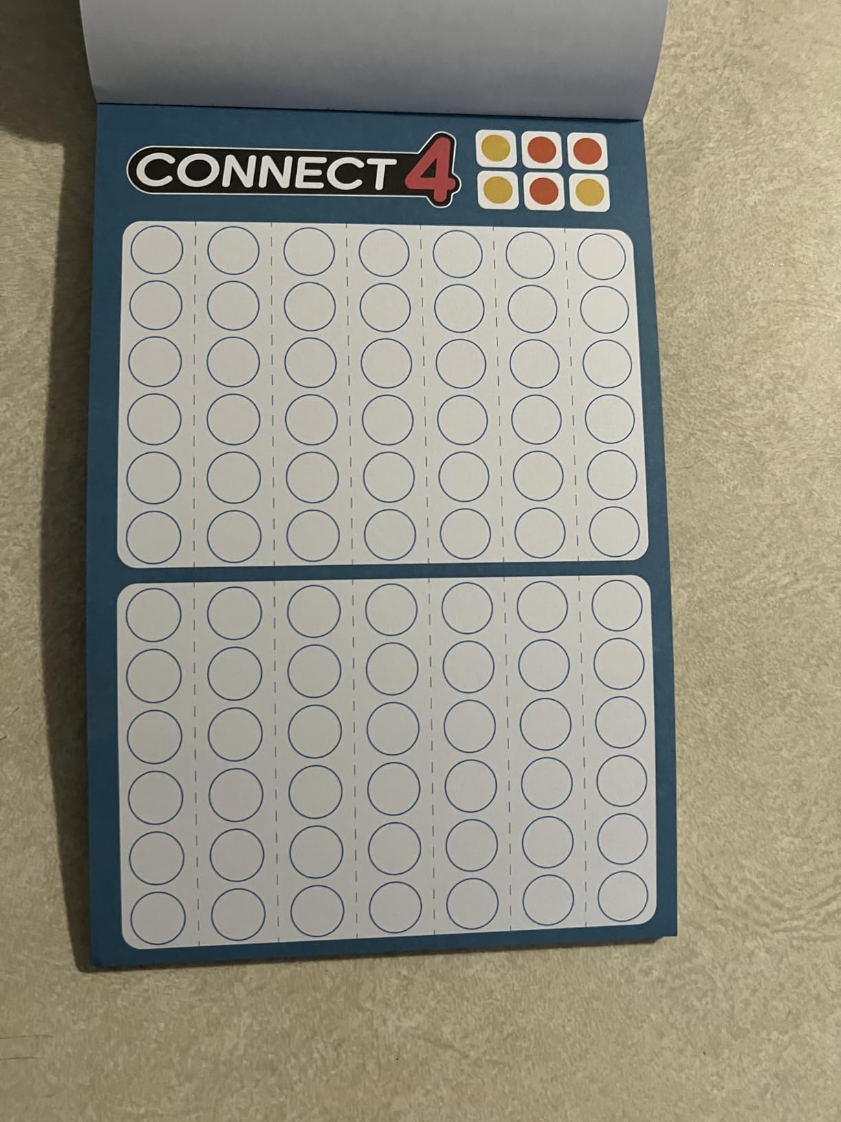 GRANDLMOON 6 Portable Travel Game Activities Notepad On The Go Plane Trip Game 4 x 6-inches (2 Pads and 60 Sheets Each) customer photo 2