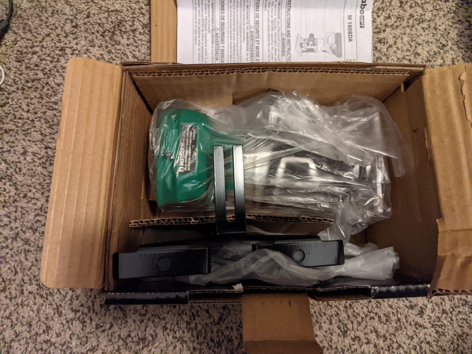 Metabo HPT 18V Cordless Trim Router, Variable Speed LED Light, M1808DAQ4 customer photo 2