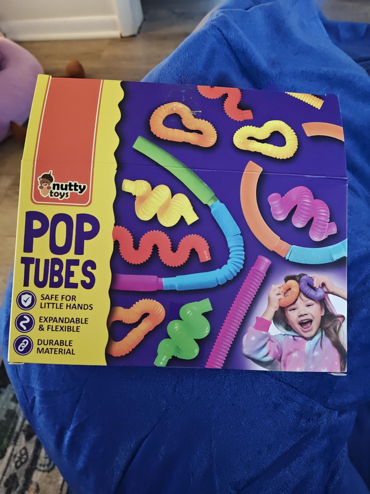 Nutty Toys Pop Tubes - Large 4-Pack Sensory Toys - Creative STEM Learning for Kids - Connect & Pop! Top ADHD Autism Fidget 2026, Best Boy & Girl Christmas Stocking Stuffers Gifts Idea customer photo 1