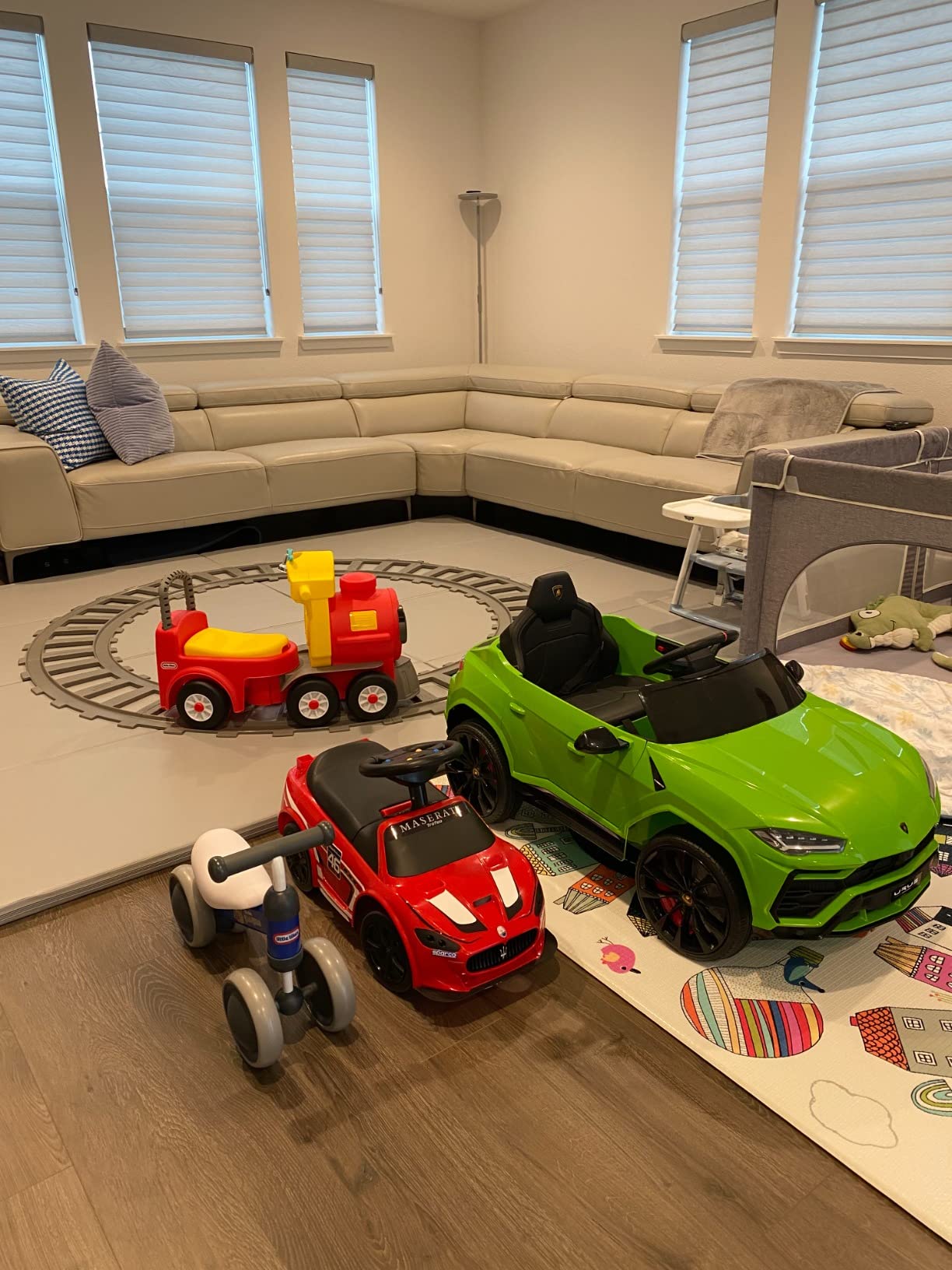 Little Tikes® Cozy Train Scoot Ride-On with Track, Under Seat Storage and Working Bell for Indoor & Outdoor Train Themed Play for Preschool Kids, Boys, Girls Ages 1-5 Years customer photo 2