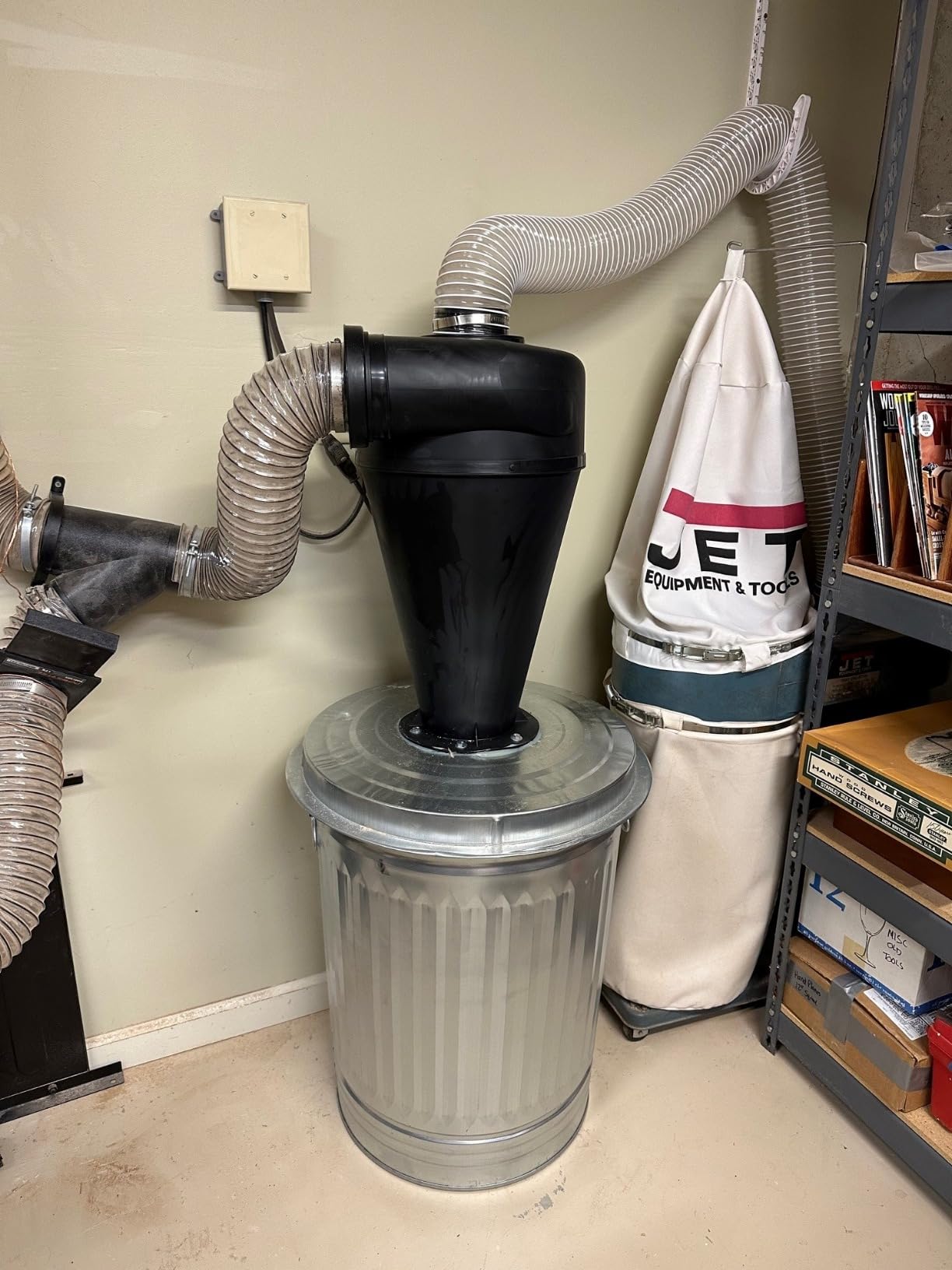Oneida Air Systems Cyclone Attachment for Single Stage 0.5-3HP Dust Collector, 4/5 DIY - Portable Attachments and Accessories for Home and Woodworking Space Cleaning customer photo 1