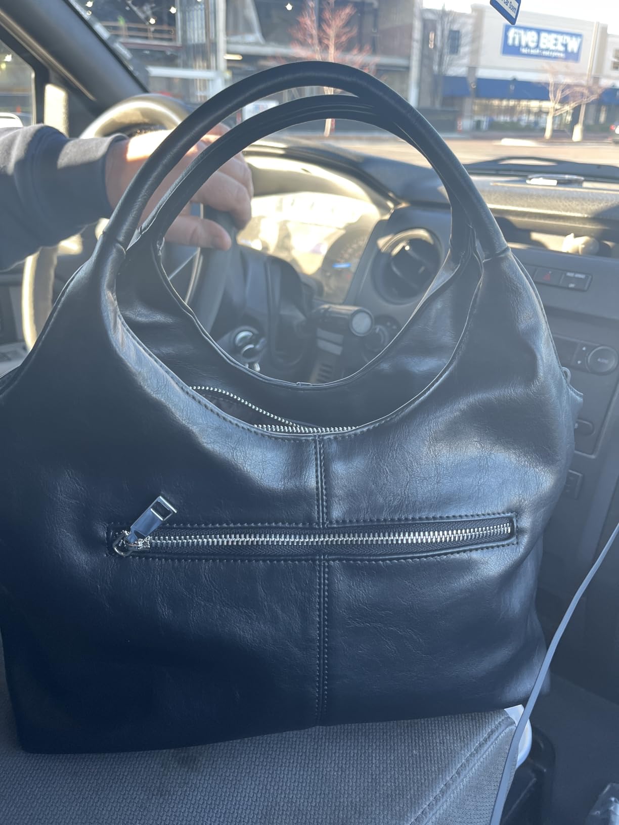 KOGTLA Medium Vegan Leather Purses for Women with Detachable Satchel Strap, Ladies Handbags, Tote Hobo Bags with Two-Handle customer photo 1