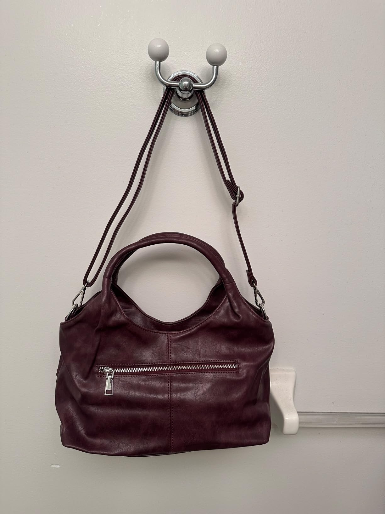 KOGTLA Medium Vegan Leather Purses for Women with Detachable Satchel Strap, Ladies Handbags, Tote Hobo Bags with Two-Handle customer photo 2