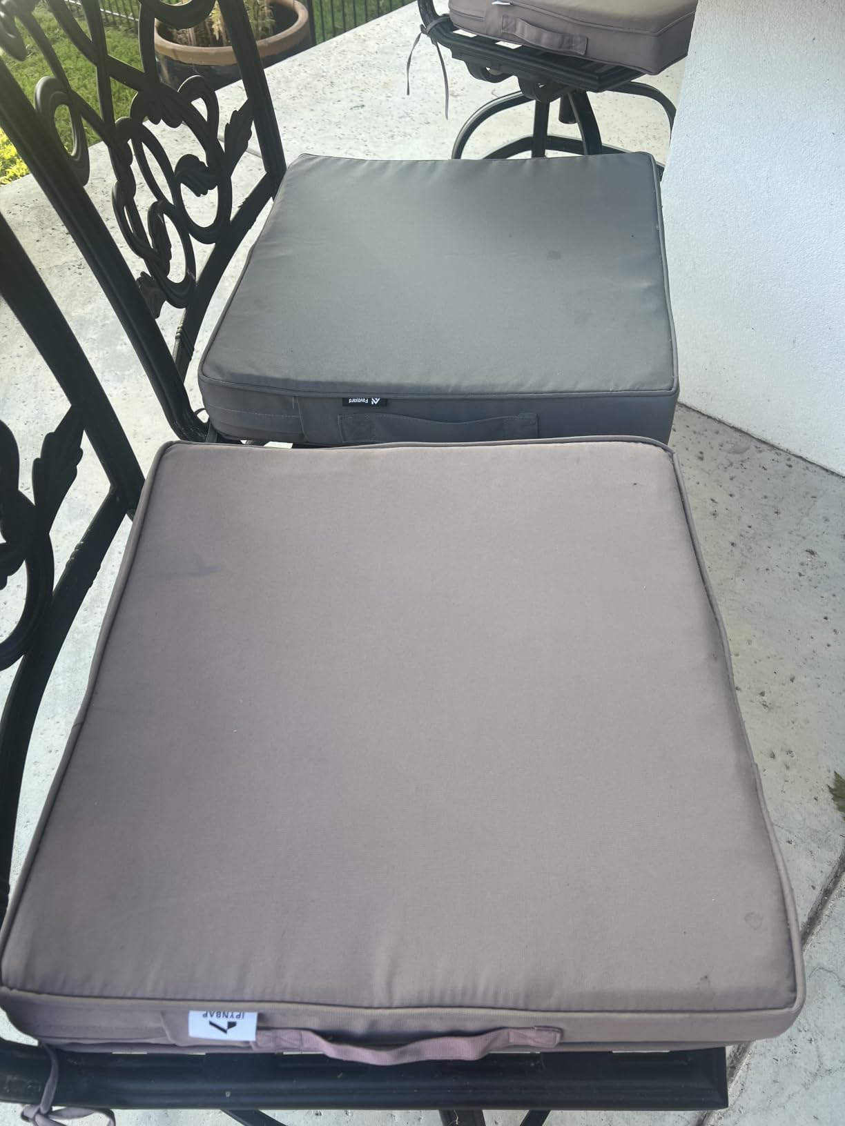 Favoyard Patio Chair Cushions 19 x 19 x 3 Inch Waterproof Outdoor Seat customer photo 1