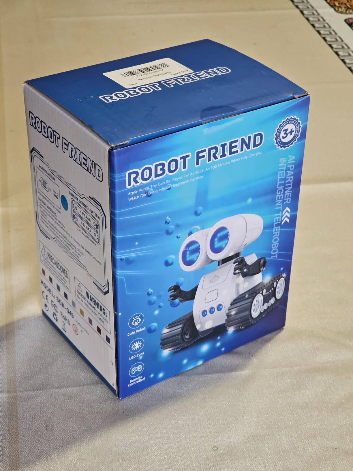 Hamourd Robot Toys for 3 Years Old Boys Girls- Rechargeable Remote Control Robots, Emo Robot with Auto-Demonstration, Flexible Head & Arms, Dance Moves, Music, and Shining LED Eyes, Kids Toys Gifts customer photo 2