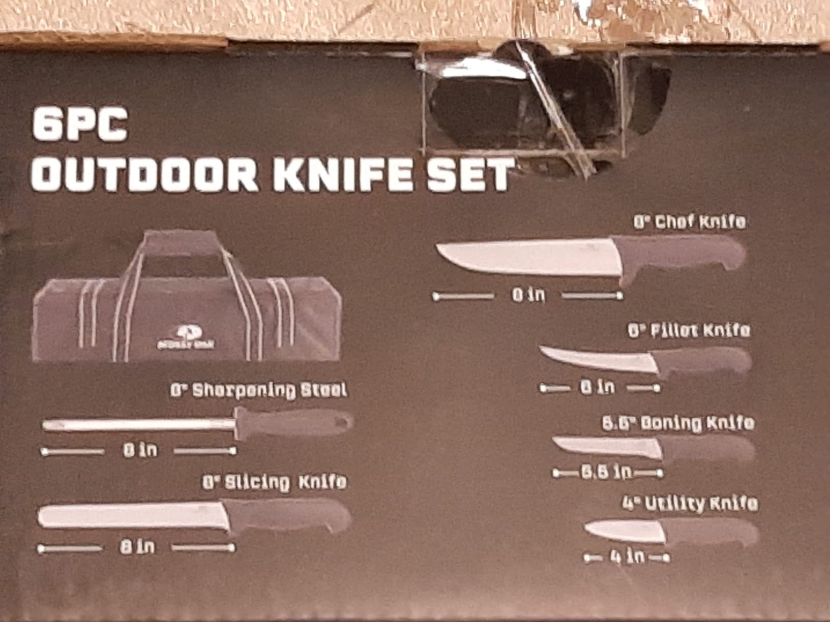 Mossy Oak 6-Piece Knife Set with Sharpening Steel & Roll Bag customer photo 1