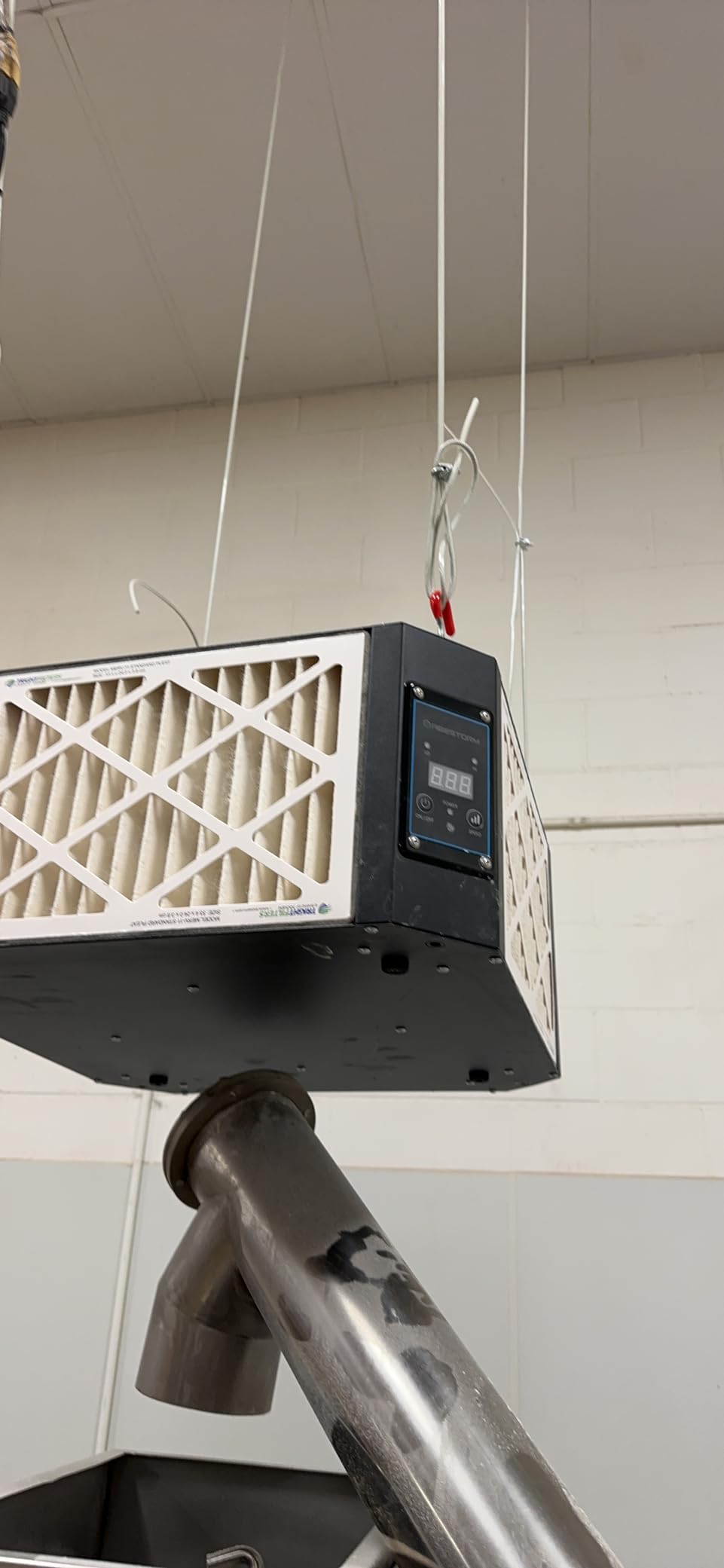ABESTORM 360 Degree Intake Air Filtration System Woodworking 1350 CFM Hanging Air Filter with Strong Vortex Fan for Wood Workshop, Garage, Shop Dust Collectors, Up to 1700 sq. ft, DecDust 1350 customer photo 1
