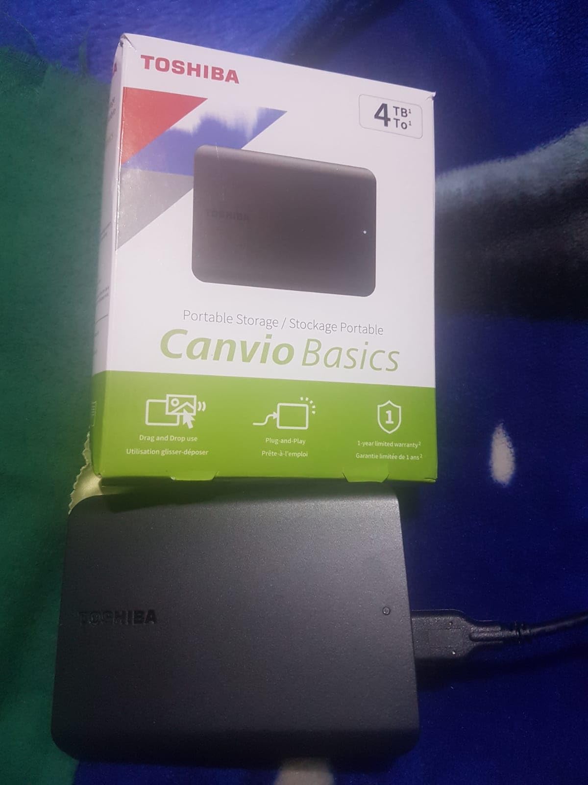 Toshiba Canvio Basics 2TB Portable External Hard Drive USB 3.0, Black - HDTB520XK3AA customer photo 2