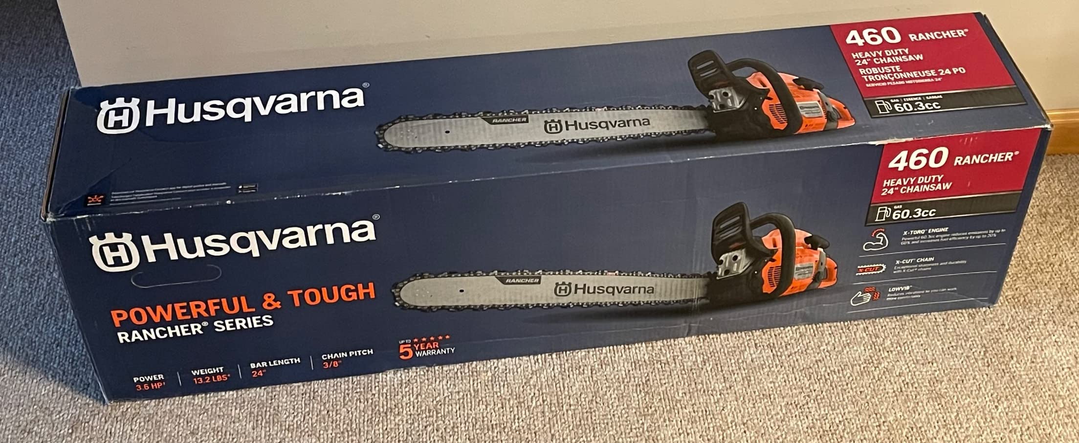 Husqvarna 460 Rancher Gas Powered Chainsaw, 24 Inch customer photo 2