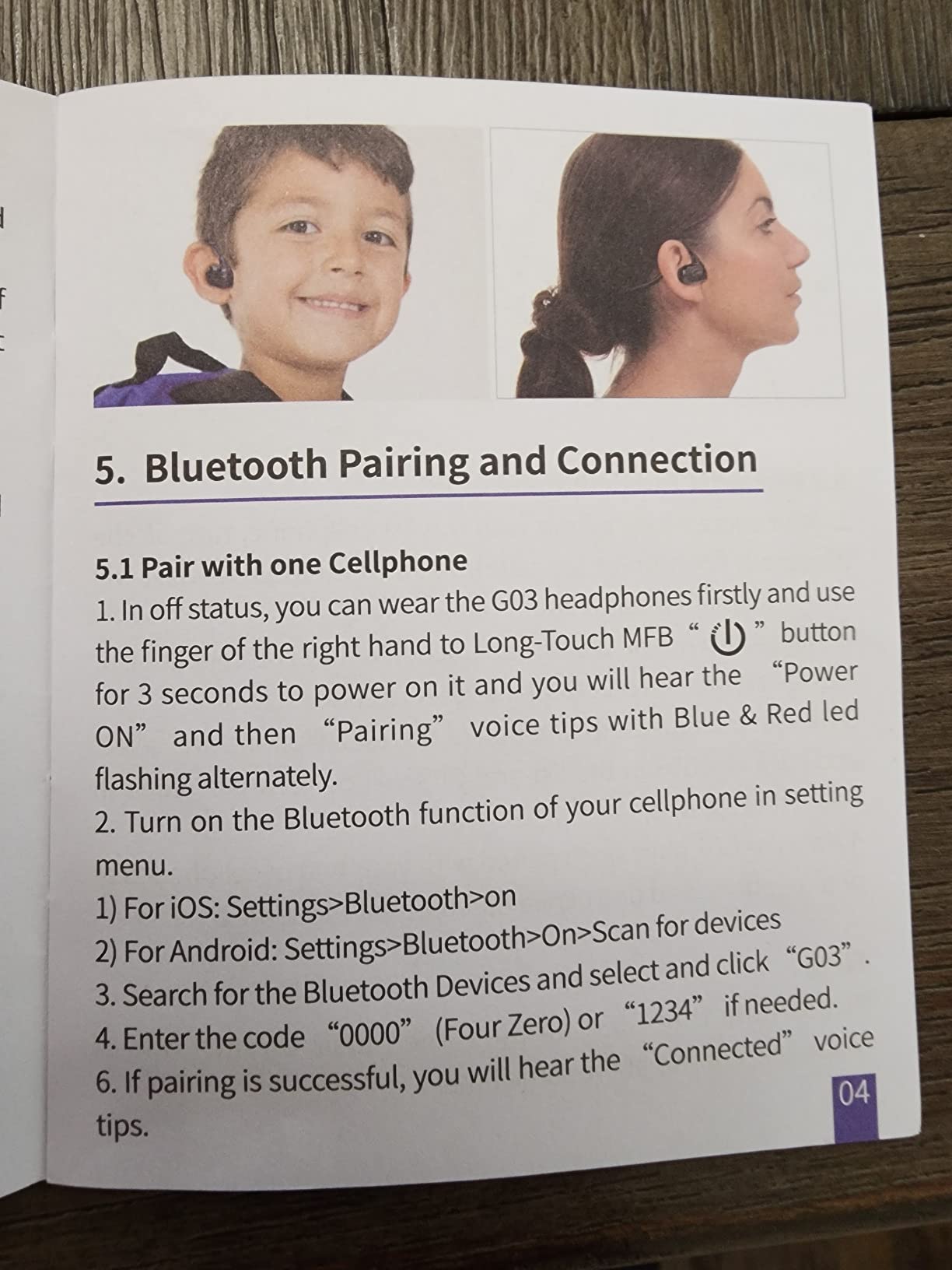 Golvery Kids Wireless Earbuds, Open Ear Bluetooth Headphones for Children customer photo 2