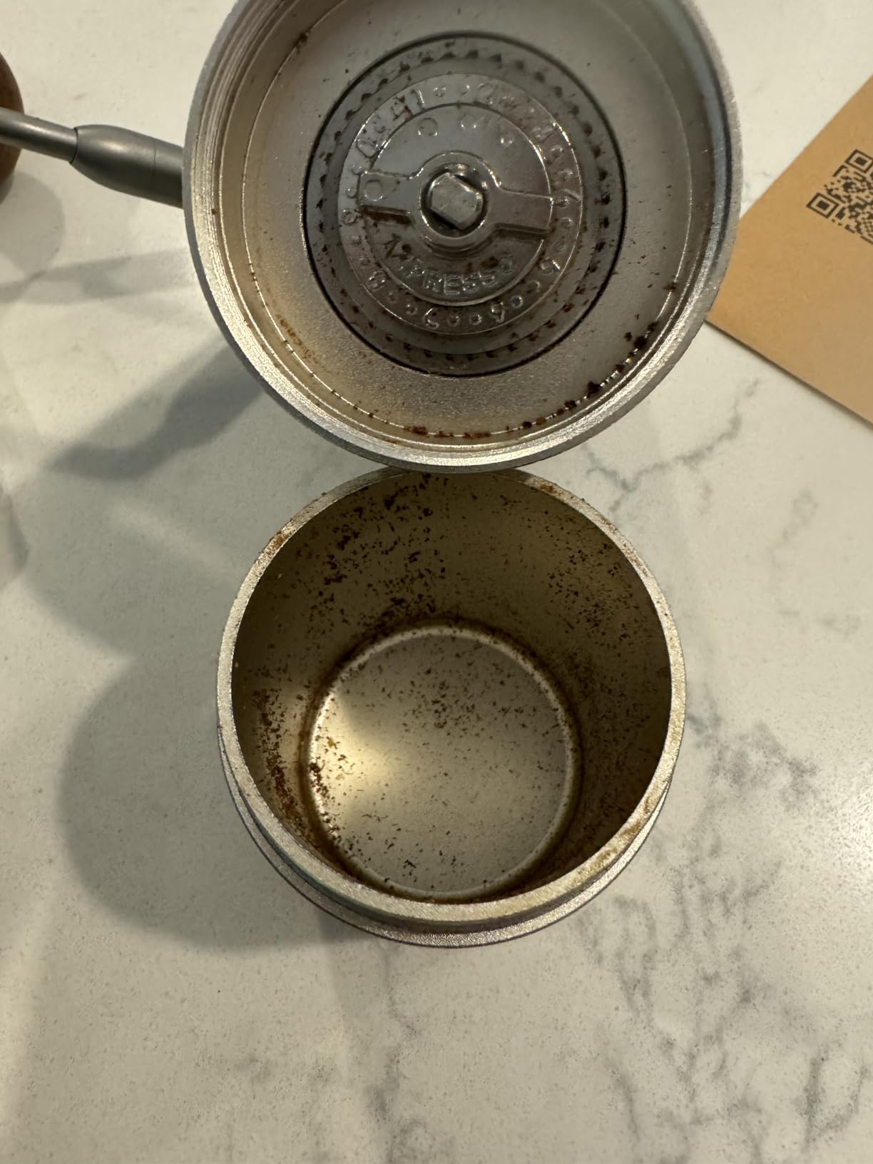 1Zpresso J Manual Coffee Grinder Silver with Assembly Stainless Steel Conical Burr - Numercial Internal Adjustable Setting for Pour Over French Press Cold Brew. customer photo 1