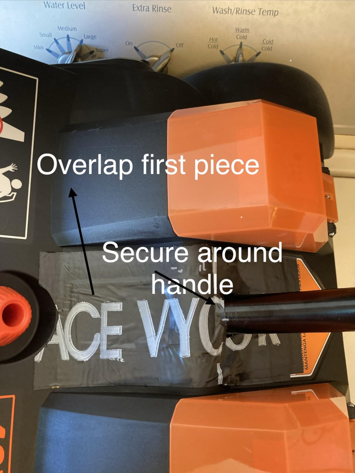 VOLTASK 48V 16-Inch Brushless Cordless Snow Shovel with Wheels, Orange customer photo 2
