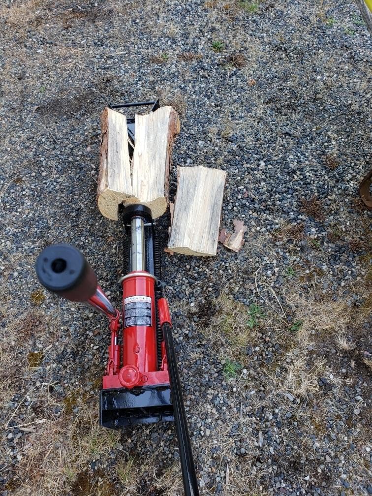BIG RED Cordless Manual Hydraulic Beam Log Splitter: Manual Wood Splitter customer photo 2