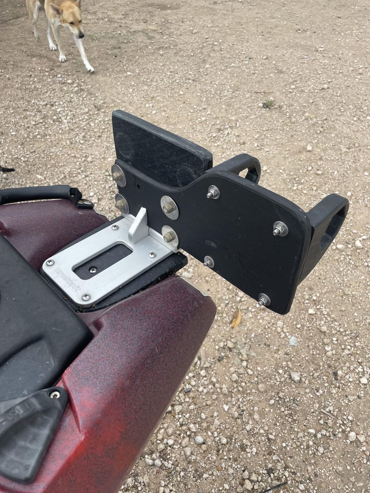 Universal Transom Trolling Motor Mount for Kayaks/Kayak Motor Mount customer photo 1