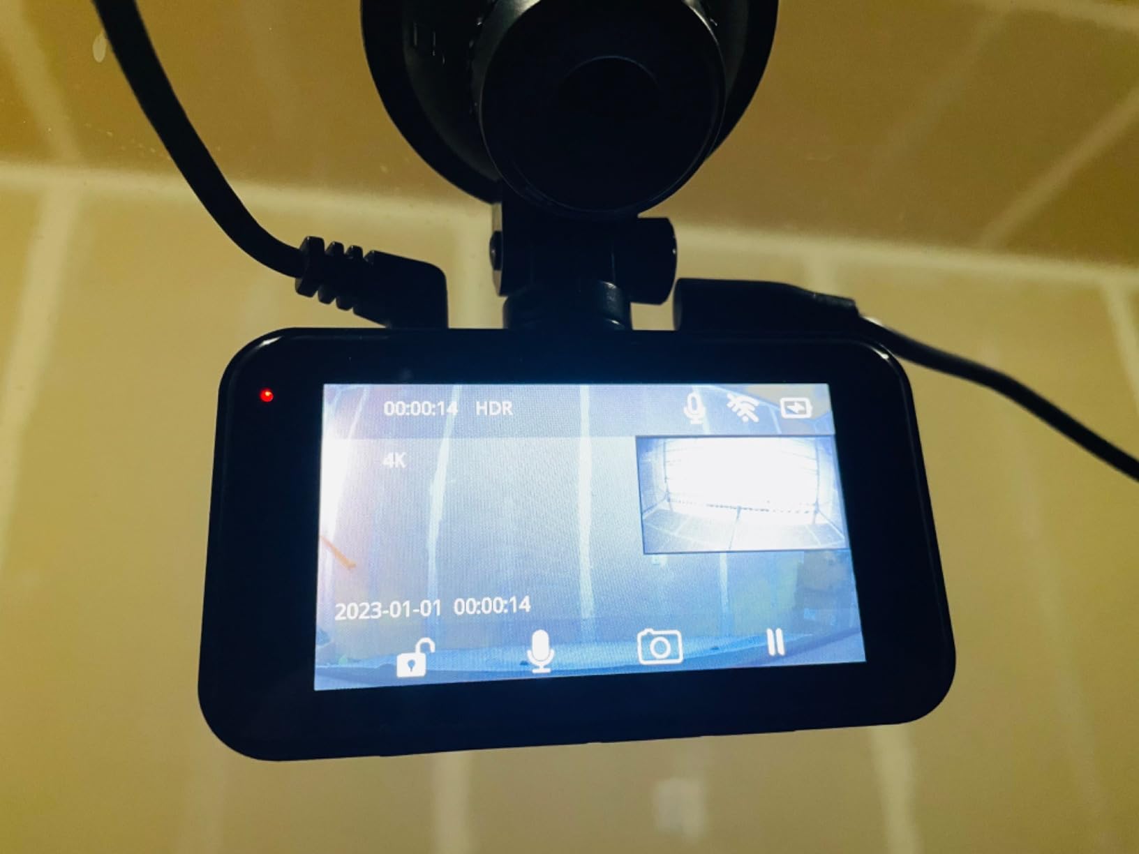 Dash Cam Front and Rear,4K+1080P WiFi Dual Dash Camera for Cars with App, 3