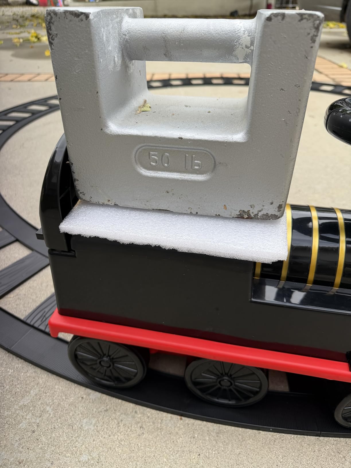 Ride on Train Toys Electric TrainSet with Track 2 Seaters Cargo Car,Music,Light Christmas Birthday Gifts for Toddlers Kids Boys Girls customer photo 2