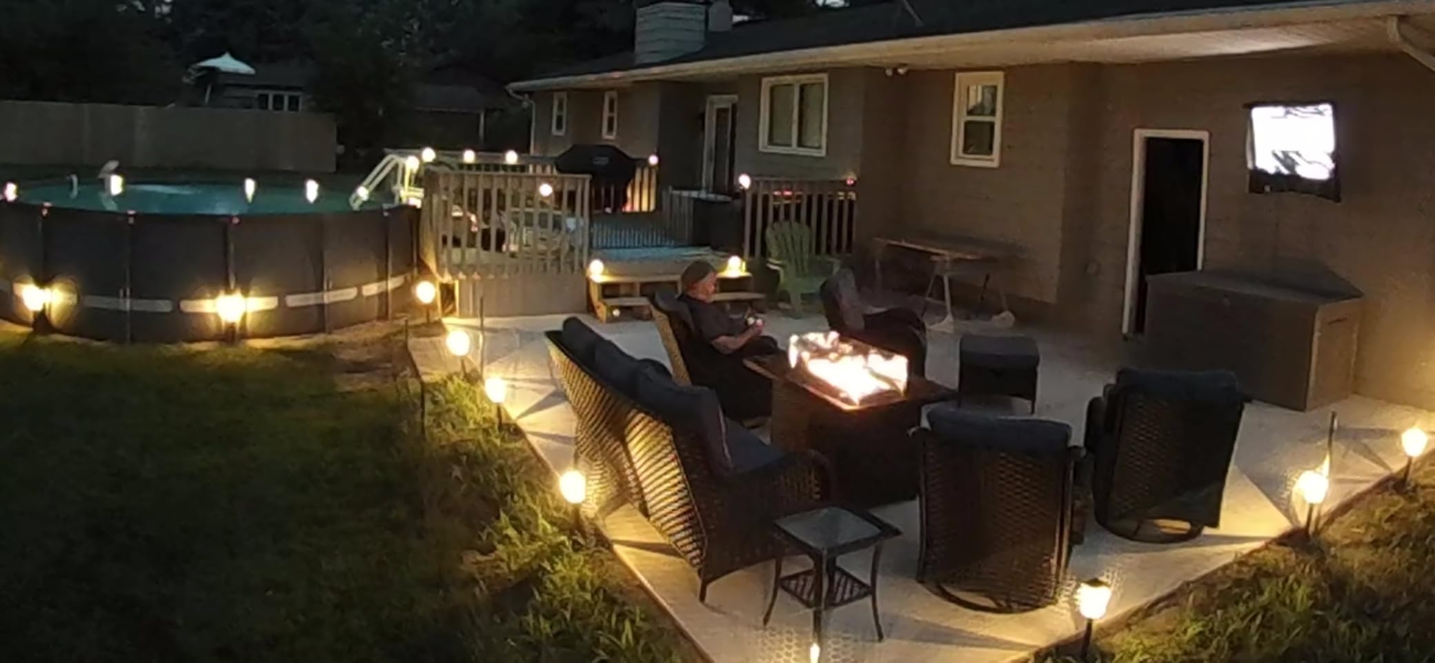 LayinSun 6 Pieces Outdoor Patio Furniture Set, Rattan Wicker Sectional Swivel Rocker Chairs Sets with Ottomans, Swivel Glider Chairs, and Coffee Table customer photo 1