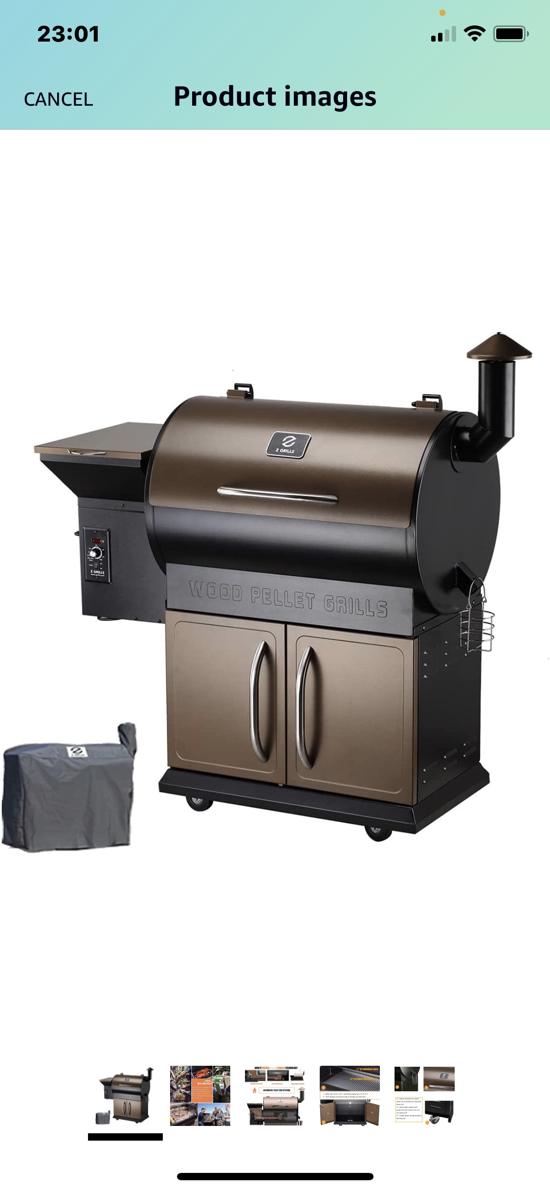 Z GRILLS ZPG-7002B Pellet Smoker Grill with PID Control, Rain Cover, 700 sq. in Cooking Area for Outdoor BBQ, Black customer photo 1