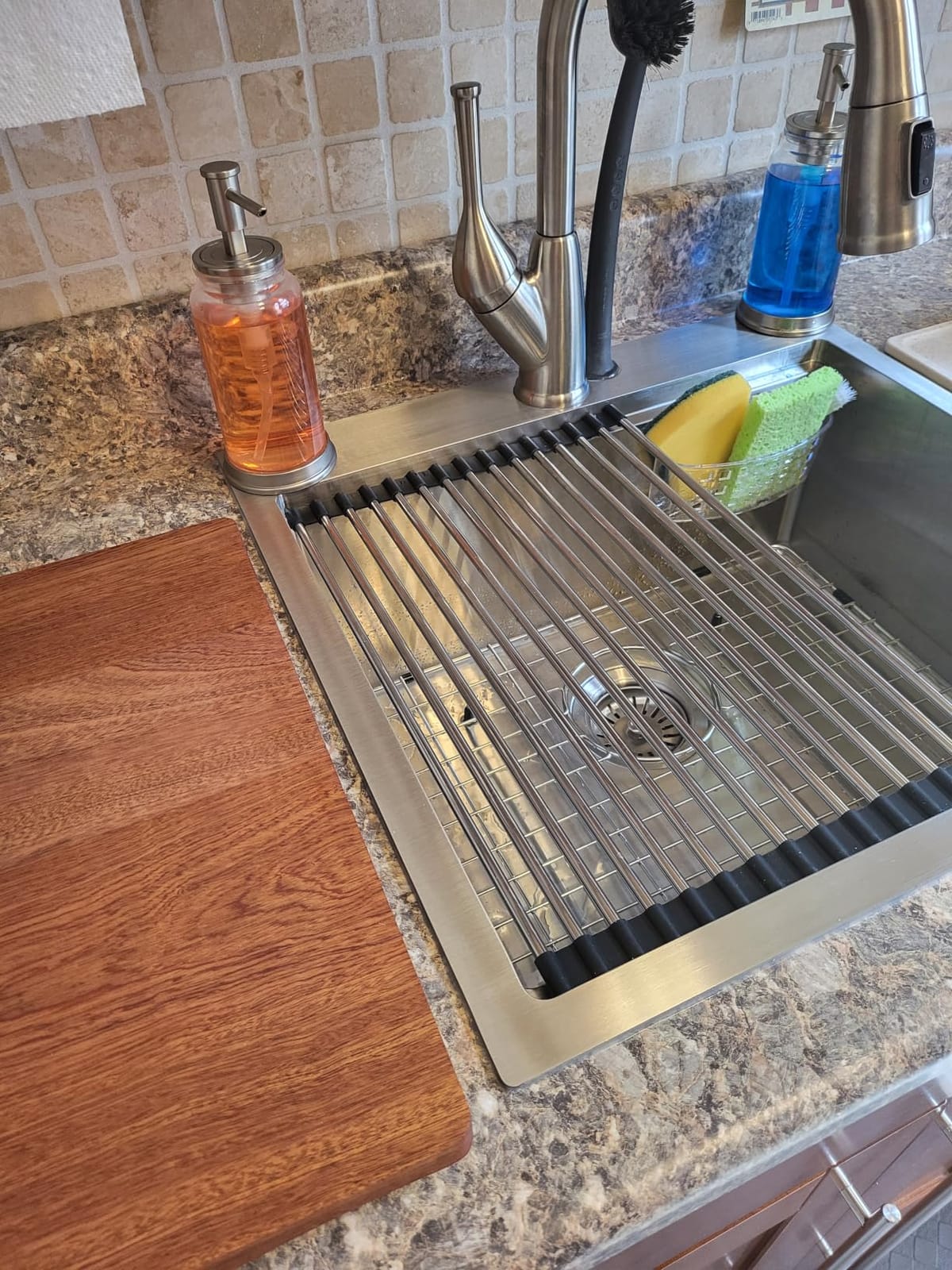 SHACO 22x18 Inch Drop In Kitchen Sink, Stainless Steel, Brushed Nickel customer photo 2