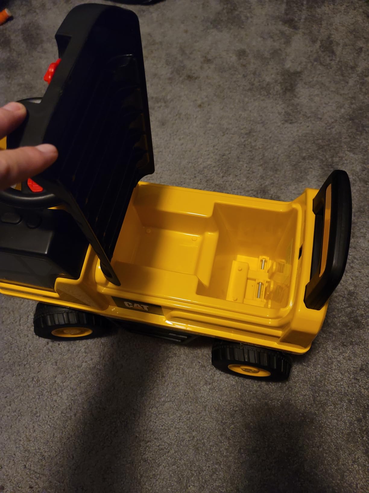 Best Ride On Cars CAT Excavator Push Car – Licensed Caterpillar Ride-On Digger Toy for Kids with Rotating Bucket & Under-Seat Storage – Construction Vehicle for Toddlers customer photo 2