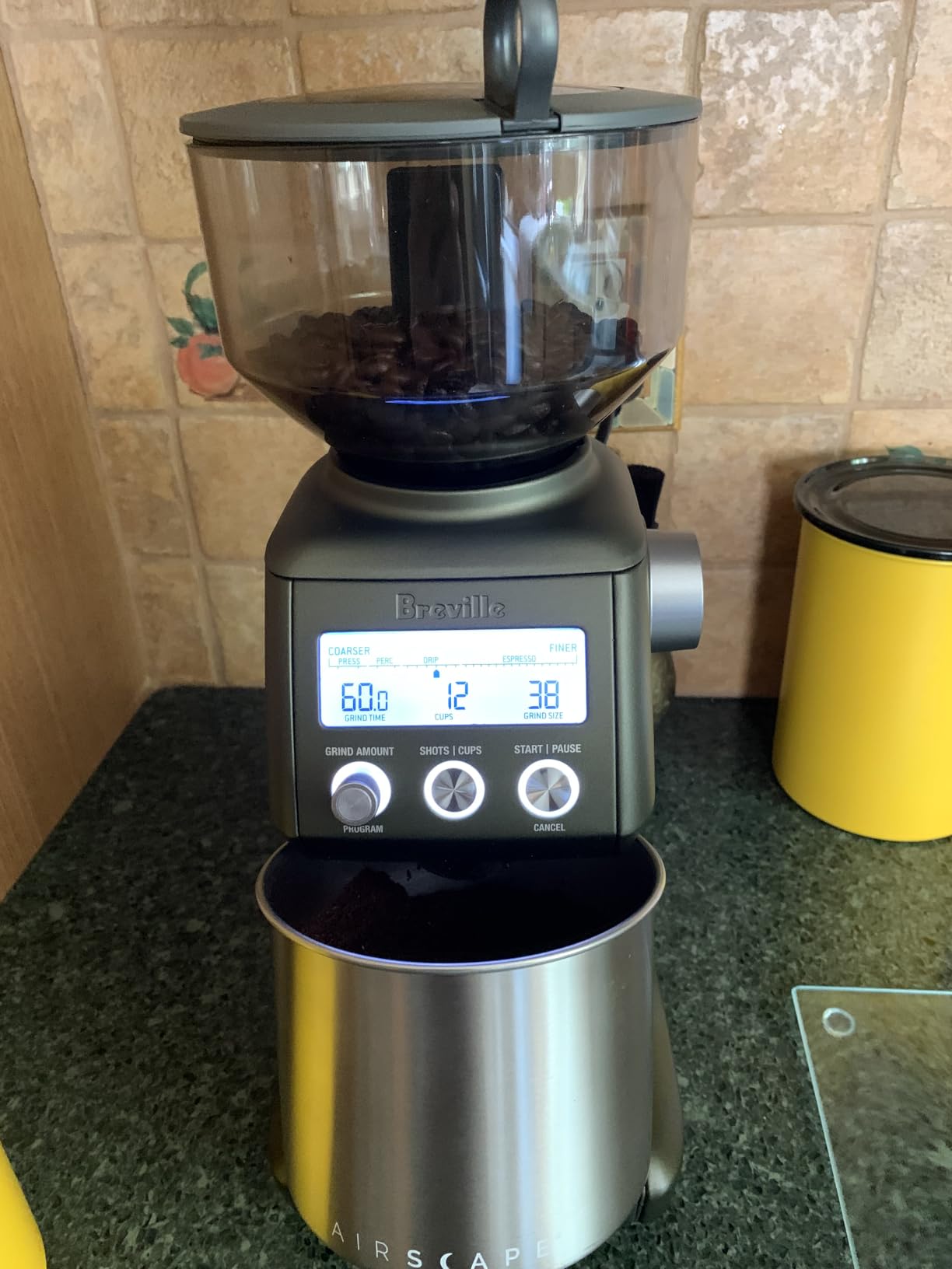 Breville BCG820OLT Smart Grinder Pro, Olive Tapenade customer photo 1