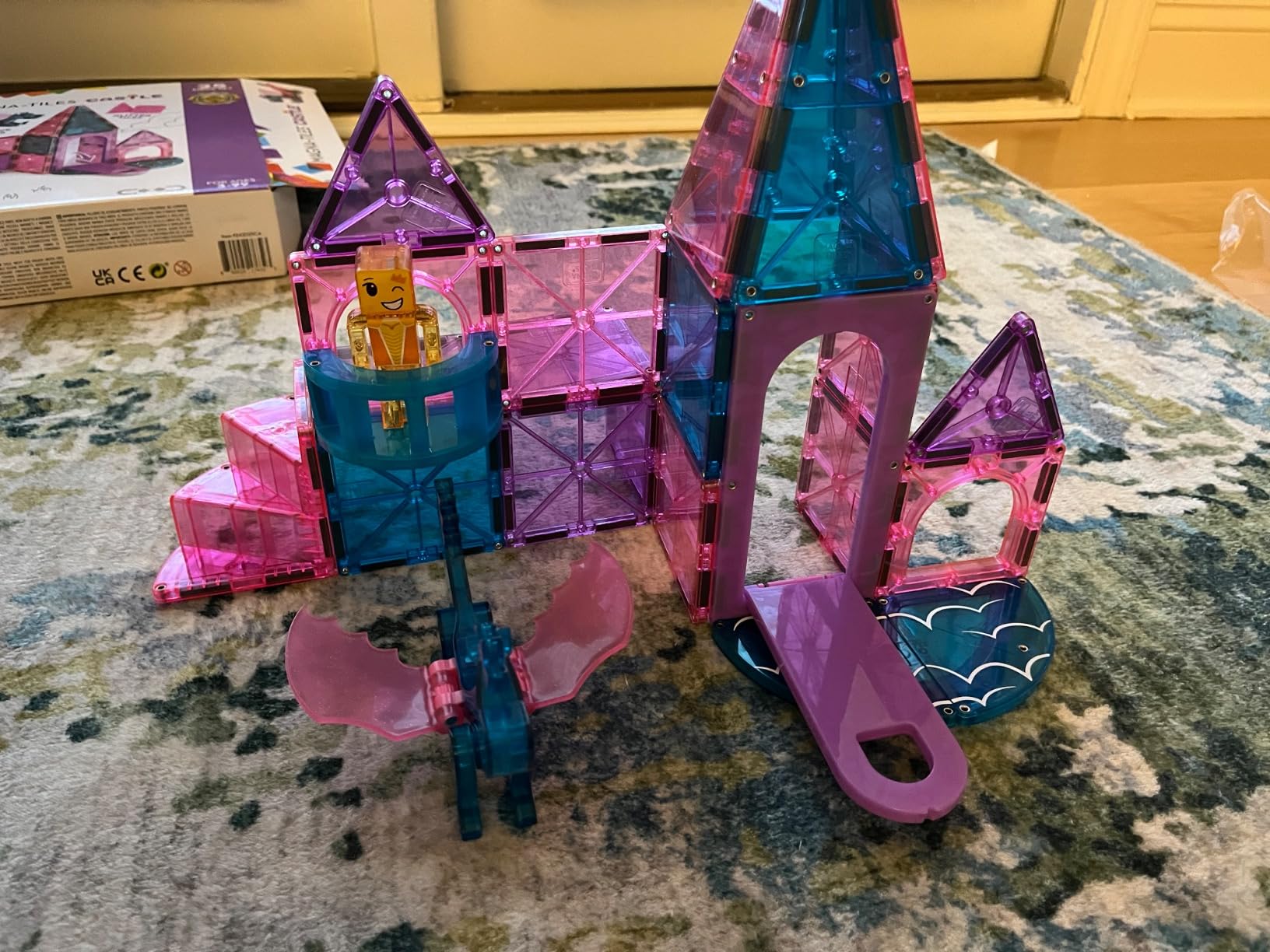 MAGNA-TILES Castle 25-Piece Magnetic Construction Set, The Original Magnetic Building Brand customer photo 2
