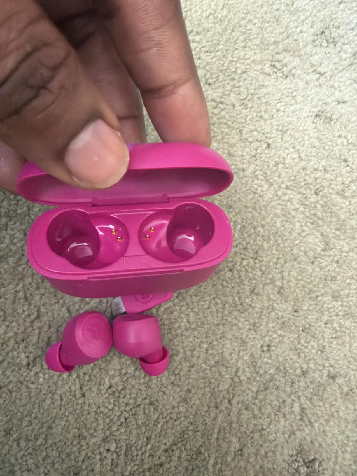 JLab Go Air Pop+ Earbuds, Dual Connect, EQ3 Sound, Pink customer photo 2