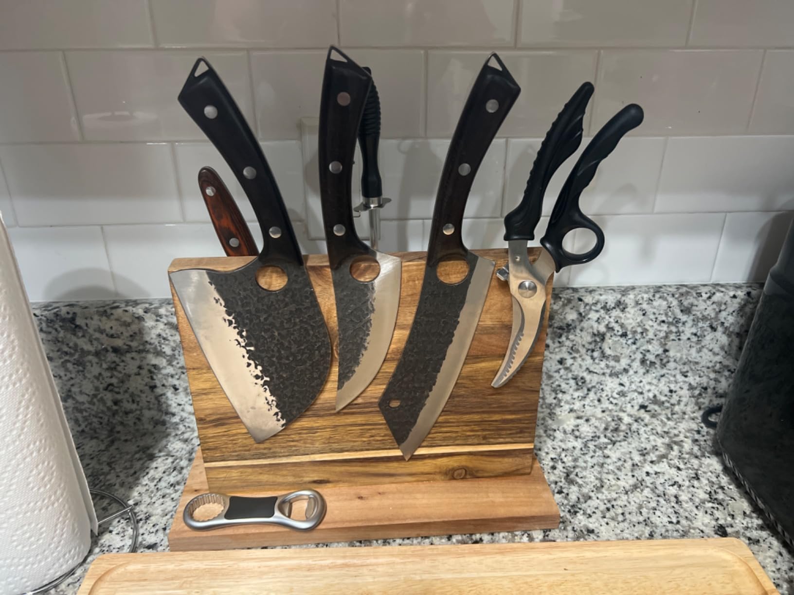 Purple Dragon Butcher Knife Set - 9 Pcs Chef Knife Set with Bag customer photo 1