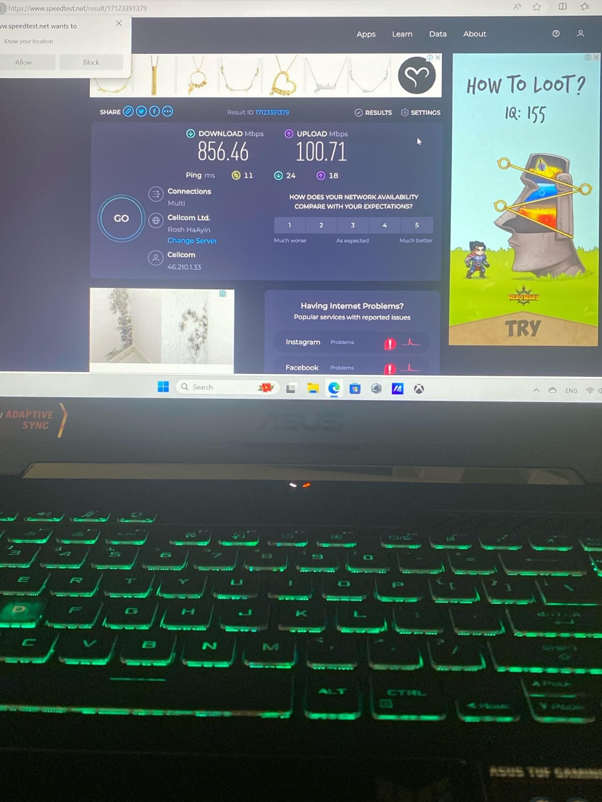 ASUS TUF Gaming A15 Gaming Laptop, 15.6” FHD 144Hz, 100% sRGB Display, GeForce RTX 4050, AMD Ryzen 7 7435HS, 16GB DDR5, 512GB PCIe SSD, Wi-Fi 6, Windows 11, FA507NUR-AS73 customer photo 2