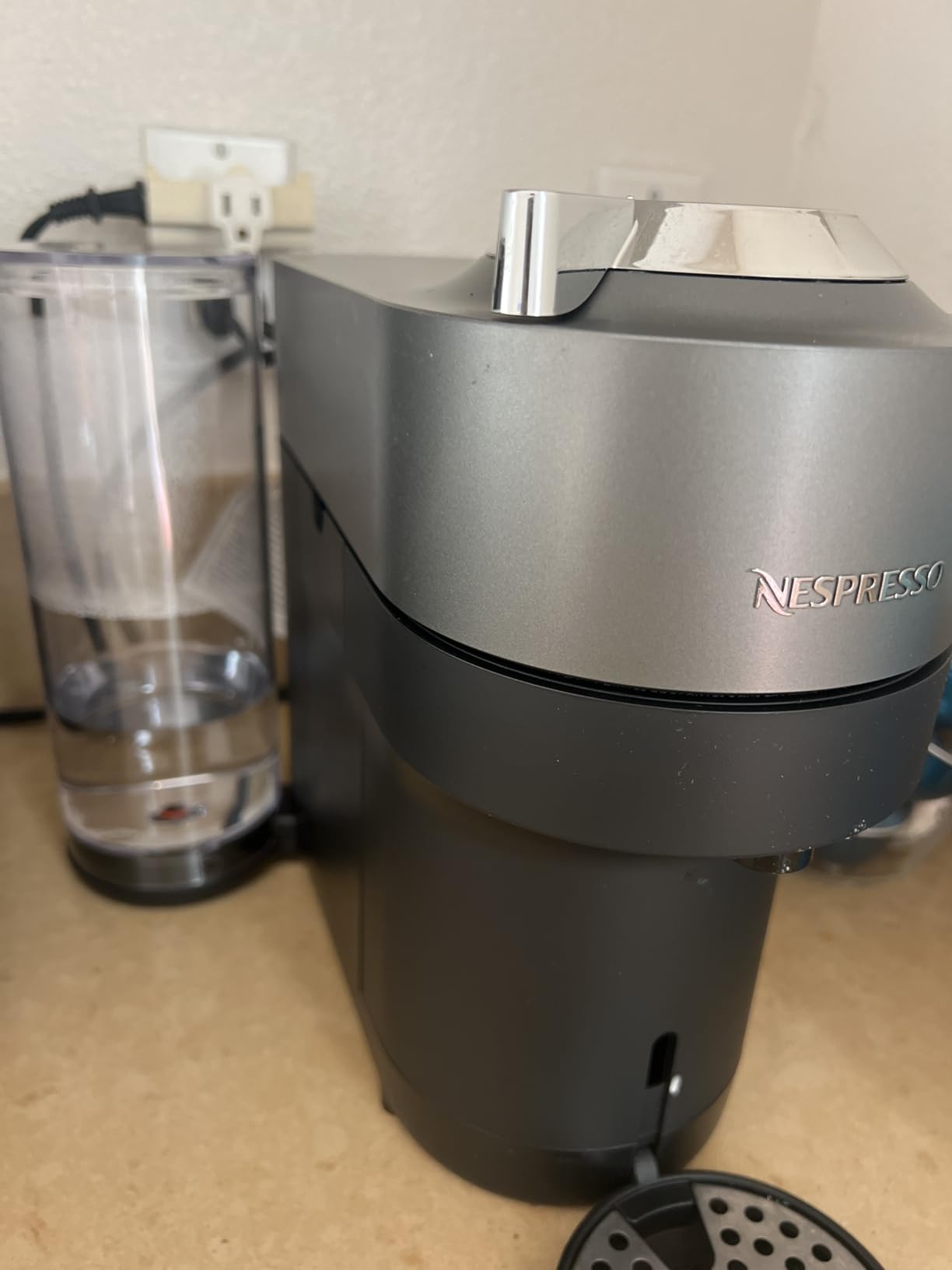 Nespresso Vertuo Pop+ Deluxe Coffee Machine with Frother, Matte Black Gold customer photo 1
