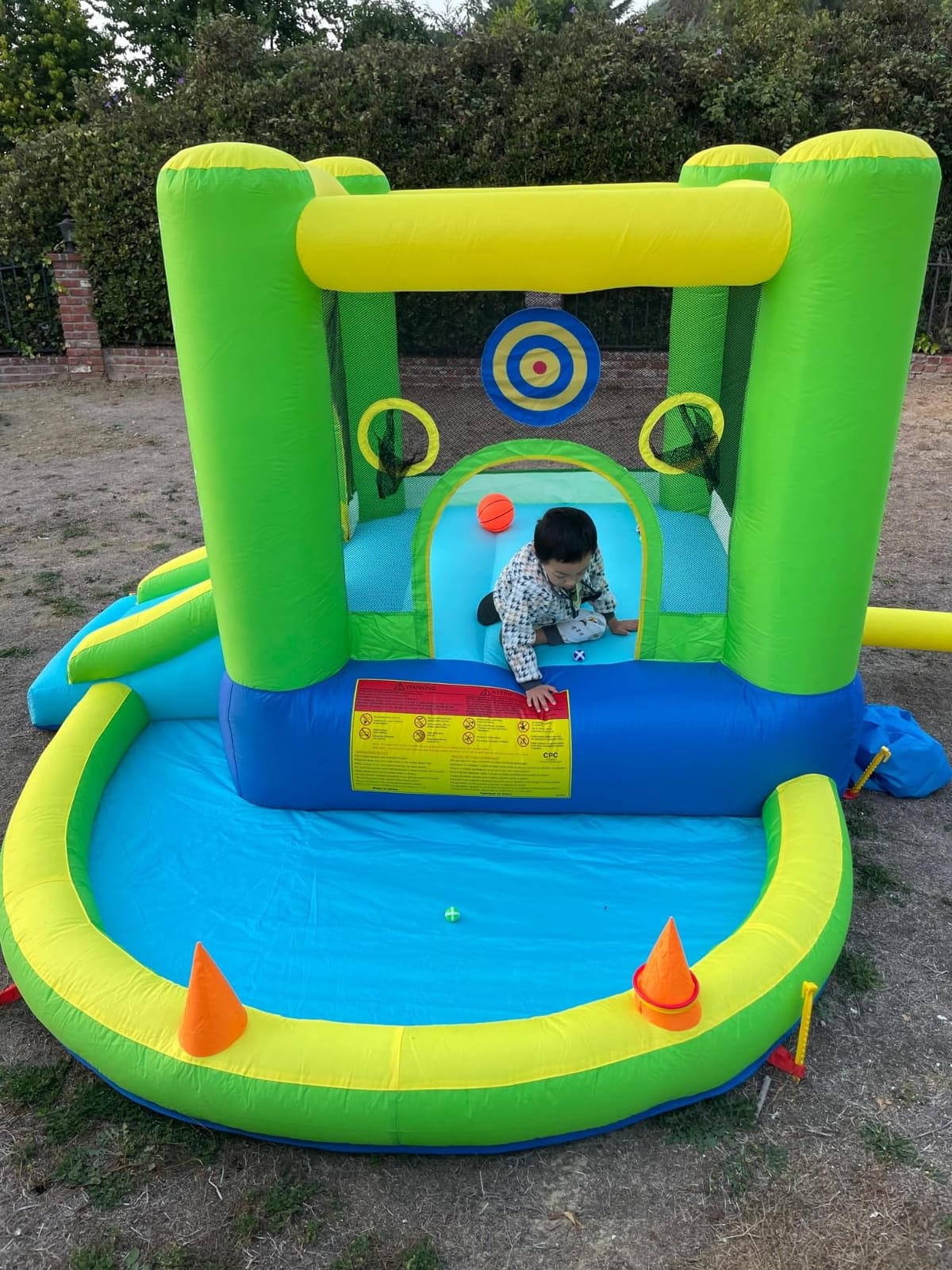 FBSPORT Bounce House with Slide for Toddler Kids 3-6 Indoor Backyard, Green customer photo 2