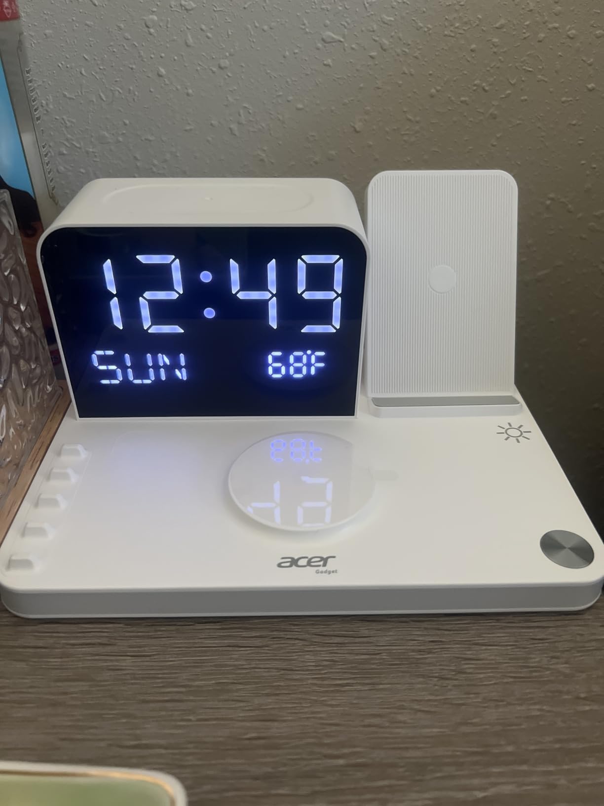 Acer Gadget 7-in-1 Wireless Charging Station Charger Stand for Multiple Devices for Apple - iPhone 17 16 15 14 13 12 Pro Max Apple Watch Airpods, Wireless iPhone Charger Station with Bluetooth TimeSyn customer photo 1