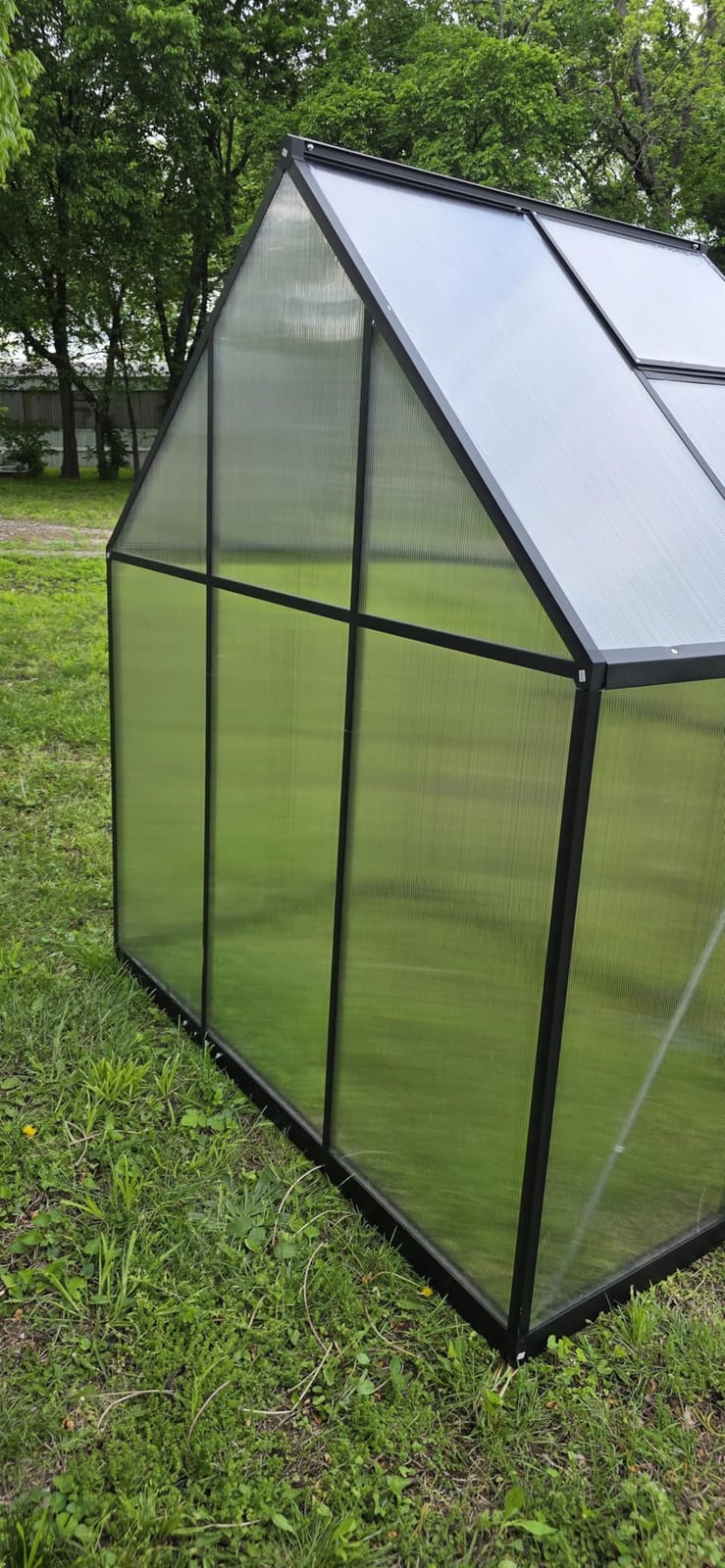 8X10FT Greenhouse with Thermometers, Large Aluminum Greenhouse for Outdoors customer photo 1