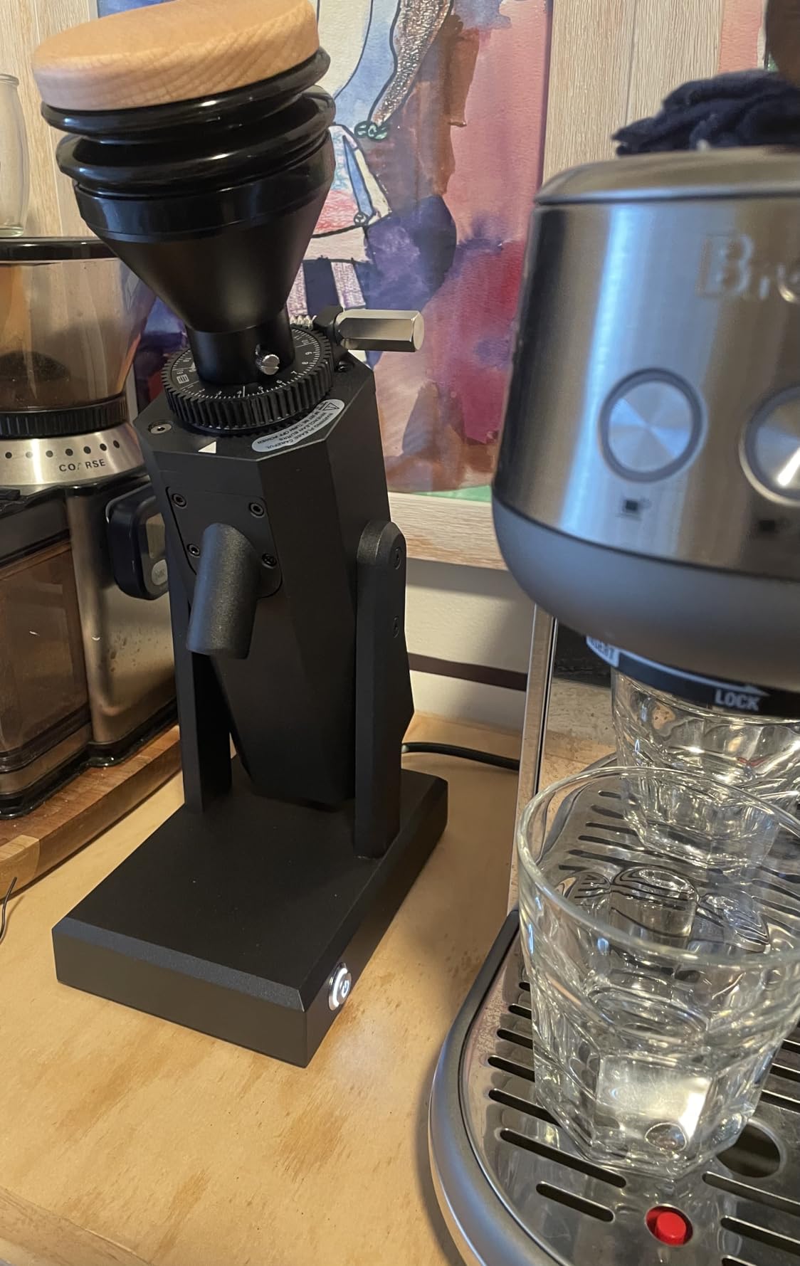Turin SK40 Single Dose Grinder | 40mm Stainless Steel Conical Burrs, Stepless Adjustment, Tilted Base, Low Retention – Black or White (Black) customer photo 1