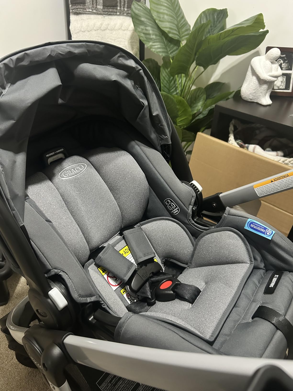 Graco Modes Pramette Travel System, Car Seat and Stroller Combo, Includes SnugRide LX Infant Car Seat and Baby Stroller with True Pram Mode, Reversible Seat, One Hand Fold, Extra Storage, Lilac Mod customer photo 2
