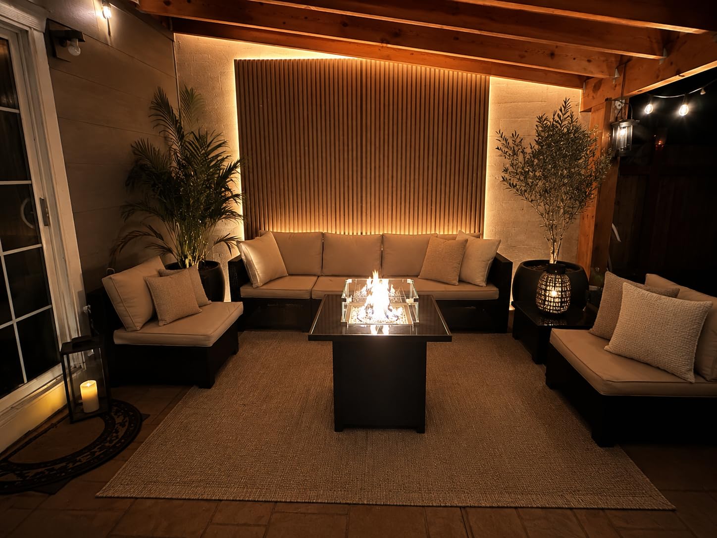Small L-Shaped Patio Furniture Set - Weather Resistant Wicker Sectional Chaise Sofa with Thick Cushions & Tempered Glass Coffee Table for Small Spaces, Balcony, Apartment customer photo 2