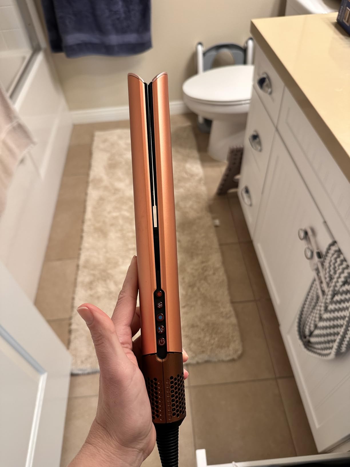 Dyson Airstrait™ Straightener, Wet to dry hair straightener, No heat damage, No hot plates, All hair types customer photo 1