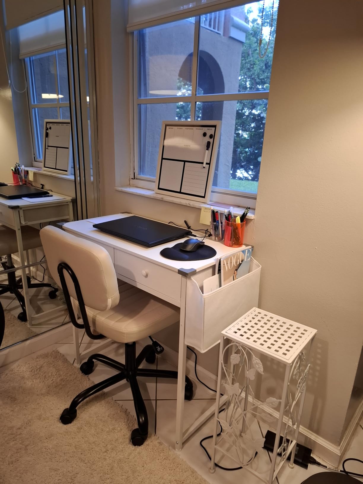 Sweetcrispy Office Desk Chair, Small Home Vanity Chair, Lumbar Support customer photo 2