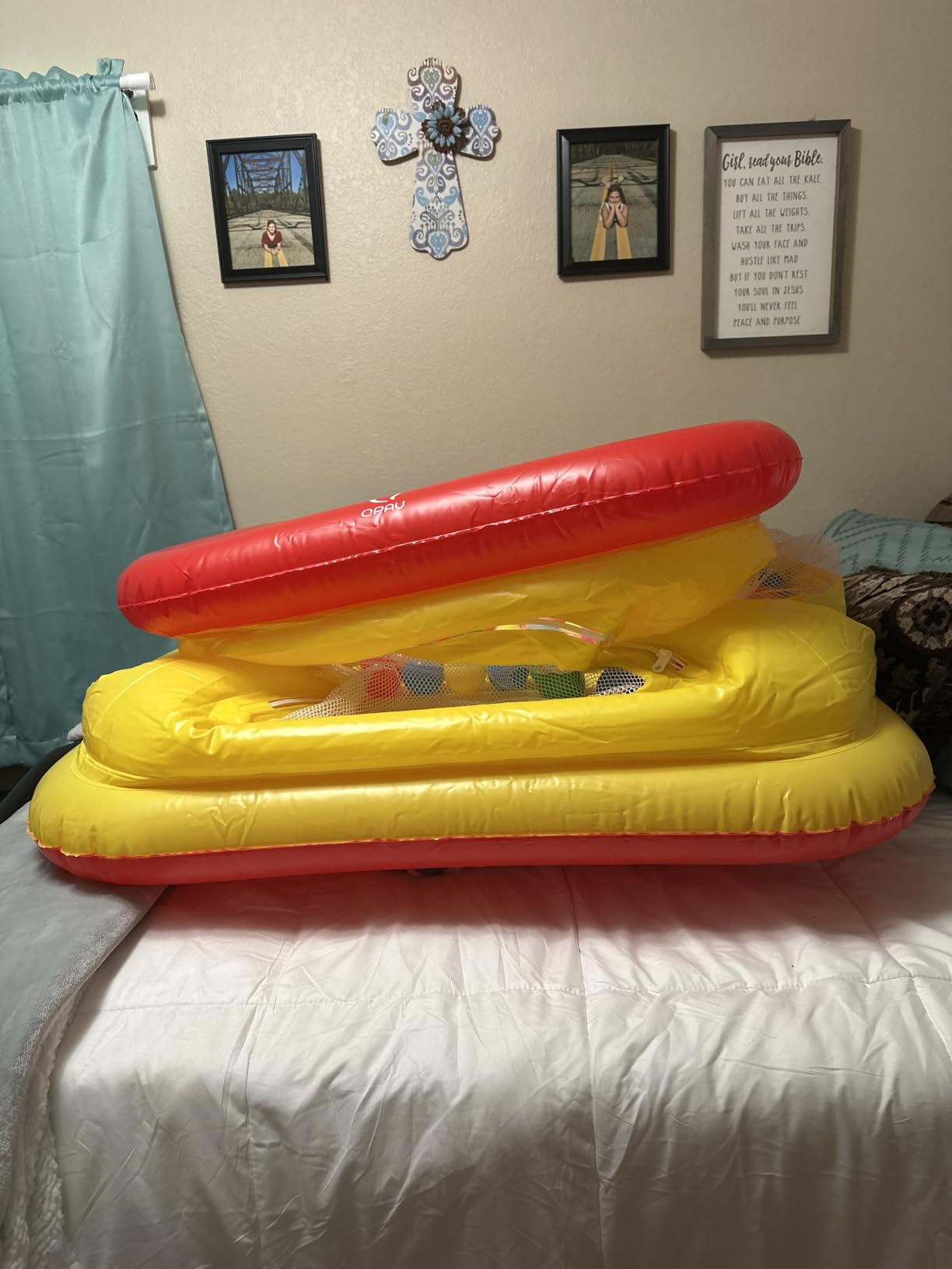 QPAU 3-in-1 Inflatable Bounce House with Pump for Toddlers 1-3 customer photo 1