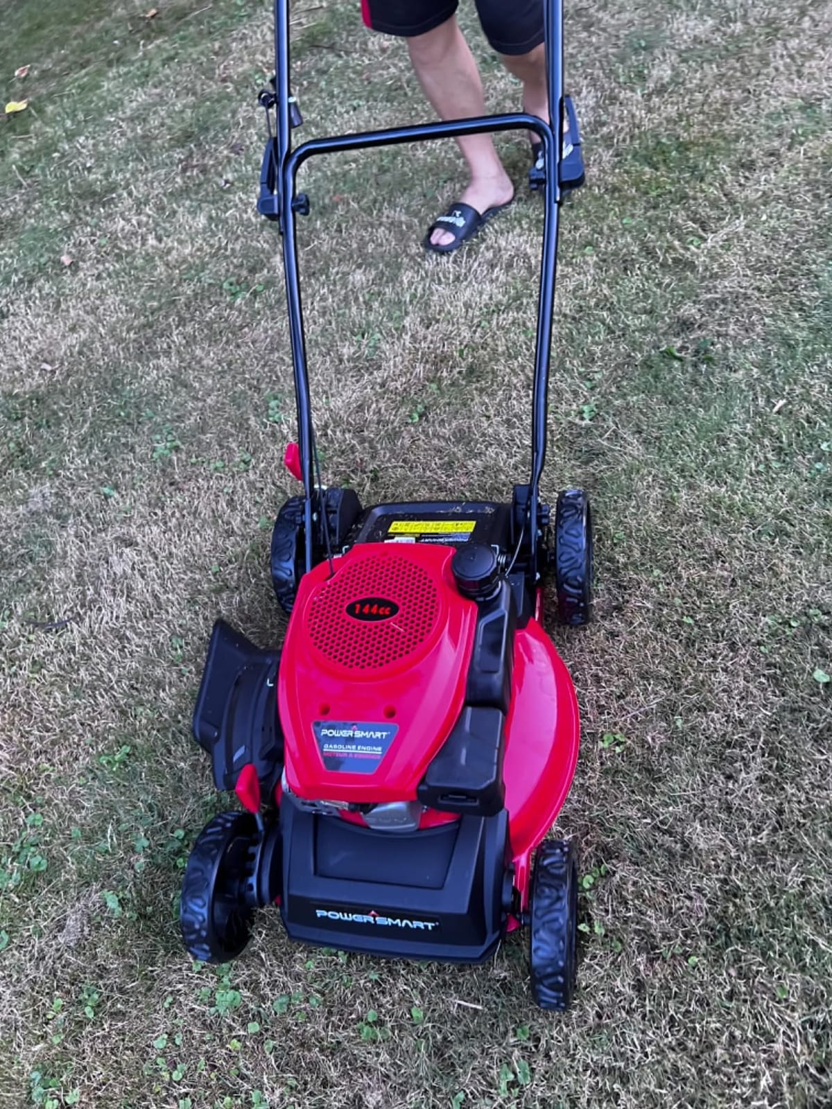 PowerSmart EasyGlide 21-inch 144cc Push Gas Lawn Mower, 3-in-1 Mulch/Bag/Side Discharge, Steel Deck, 6 Height Adjustment customer photo 1