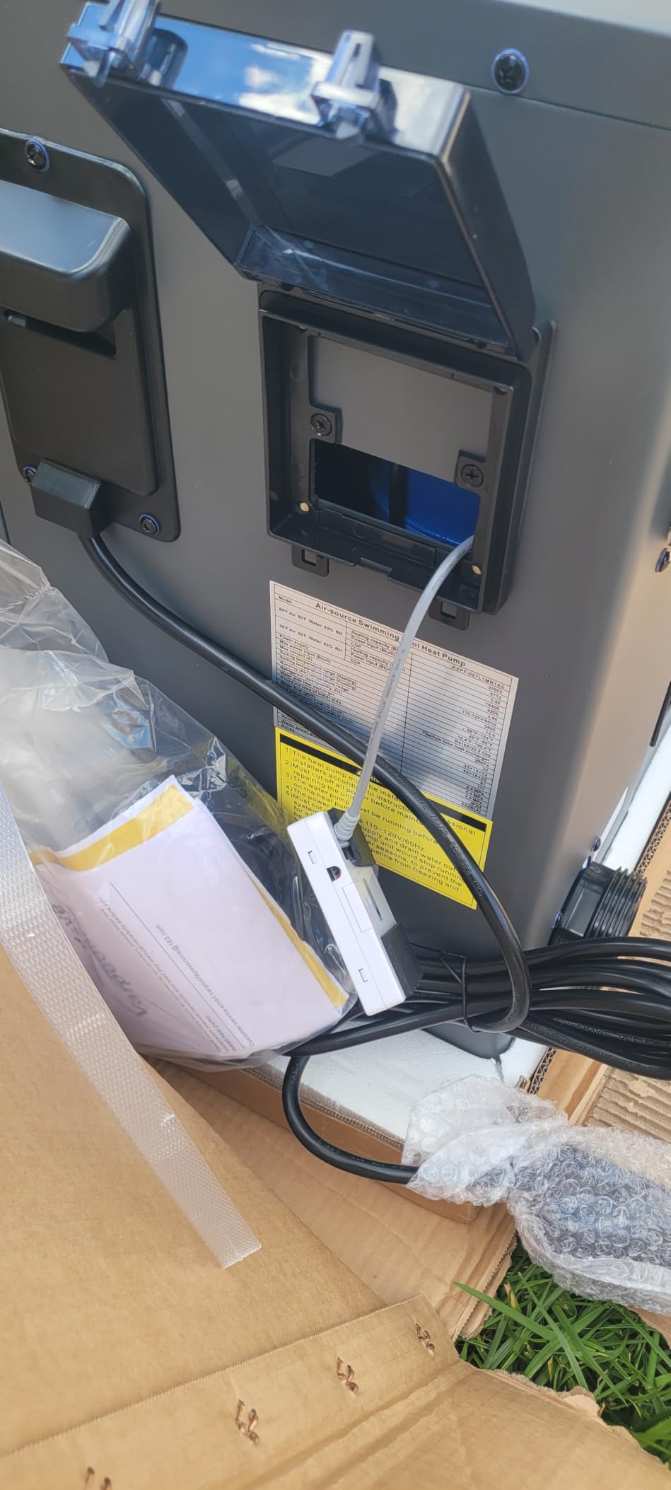 140,000 Btu Electric Pool Heat Pump for Inground Pools 220V customer photo 2