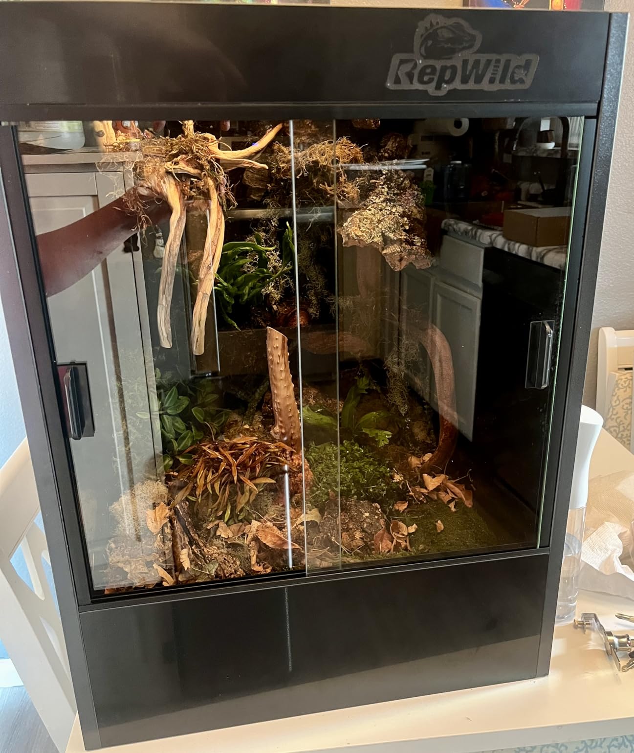 65 Gallon PVC Tall Reptile Terrarium, 24x18x36 Arboreal Enclosure customer photo 1
