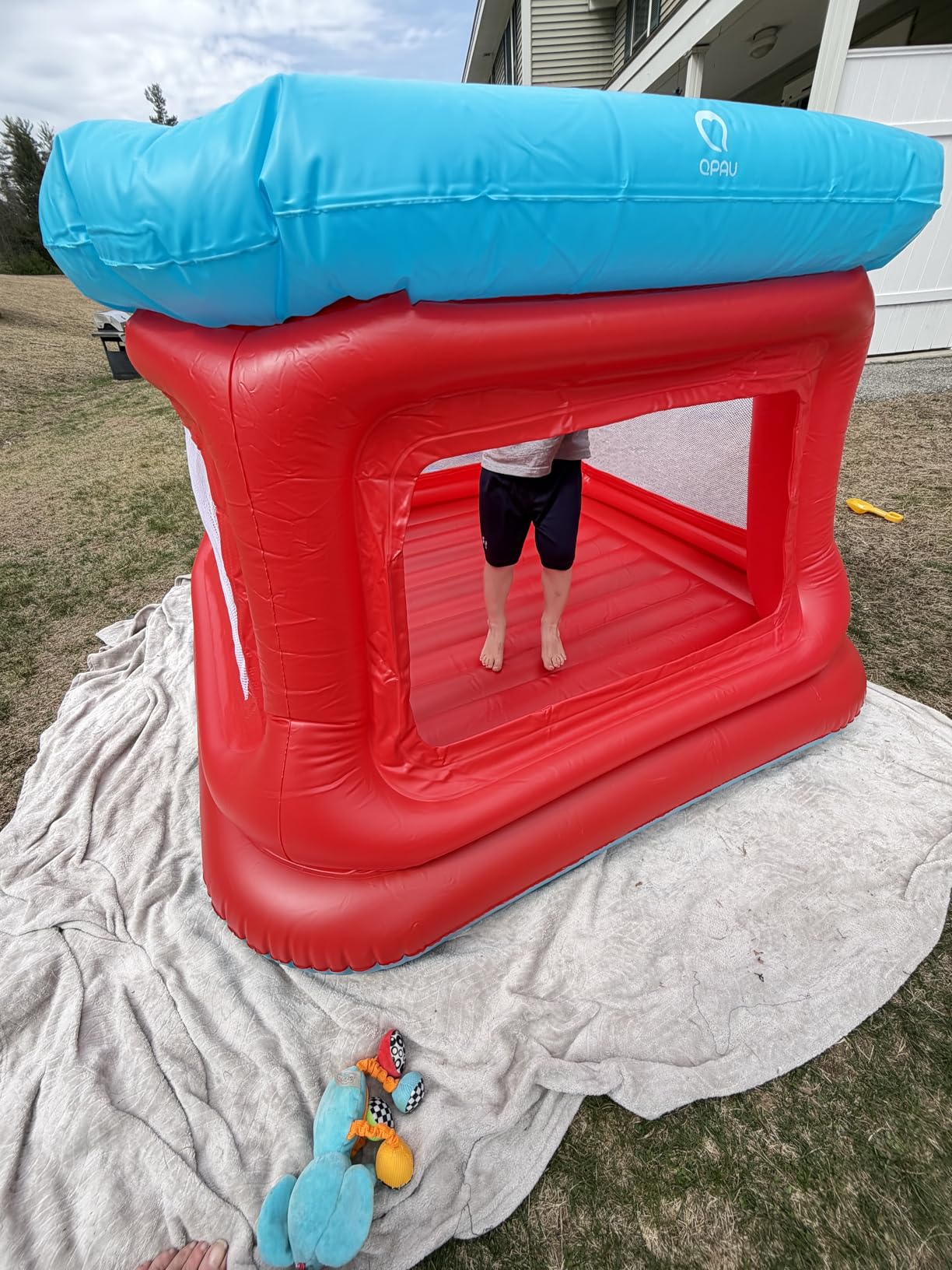 QPAU Inflatable Bounce House for Kids Ages 3 to 6, 3 in 1 Play Center customer photo 1