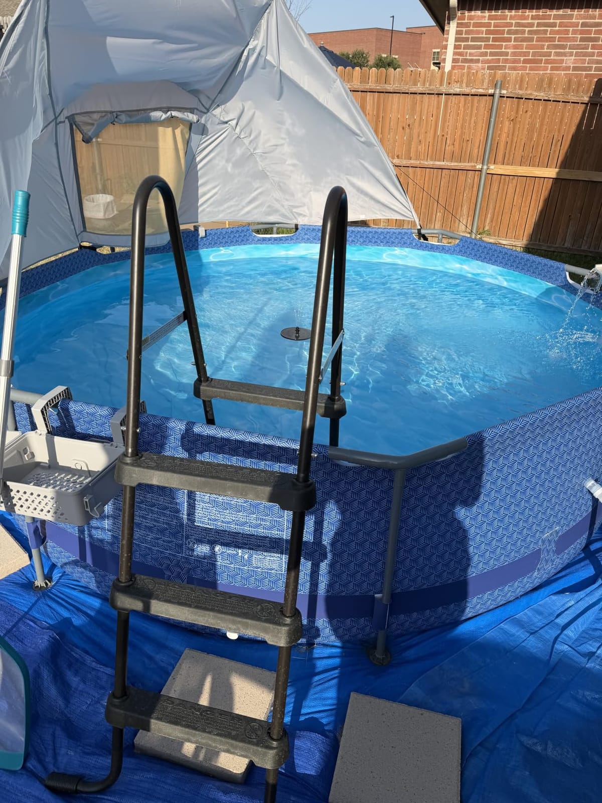 Above Ground Pool,10ft x 30in Frame Deep Swimming Pool-Deep Blue customer photo 2